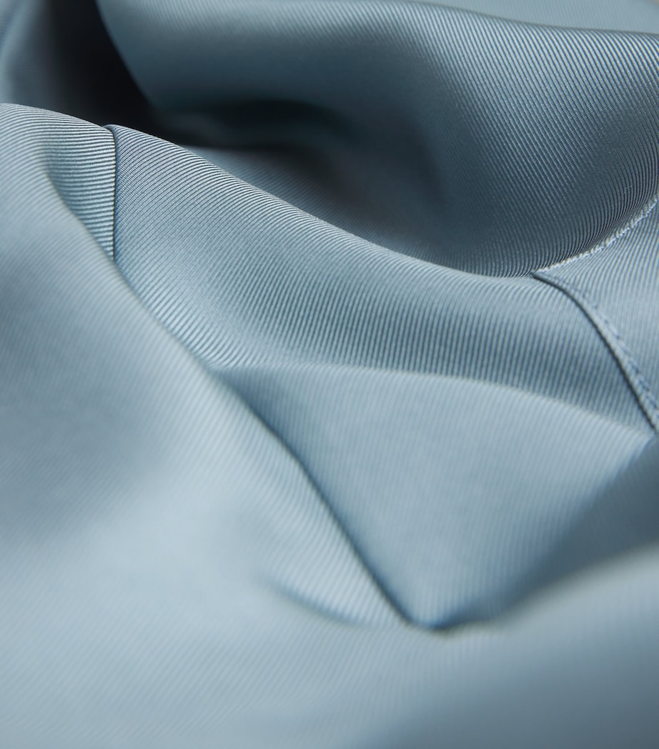 Organic Silk Wide-Leg Trousers 409 SLATE Image 5