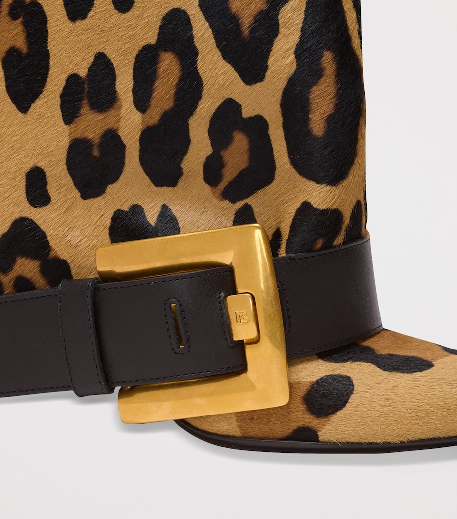 Leather Leopard Anthem Boots 95 WKS MULTI/ NOIR Image 4
