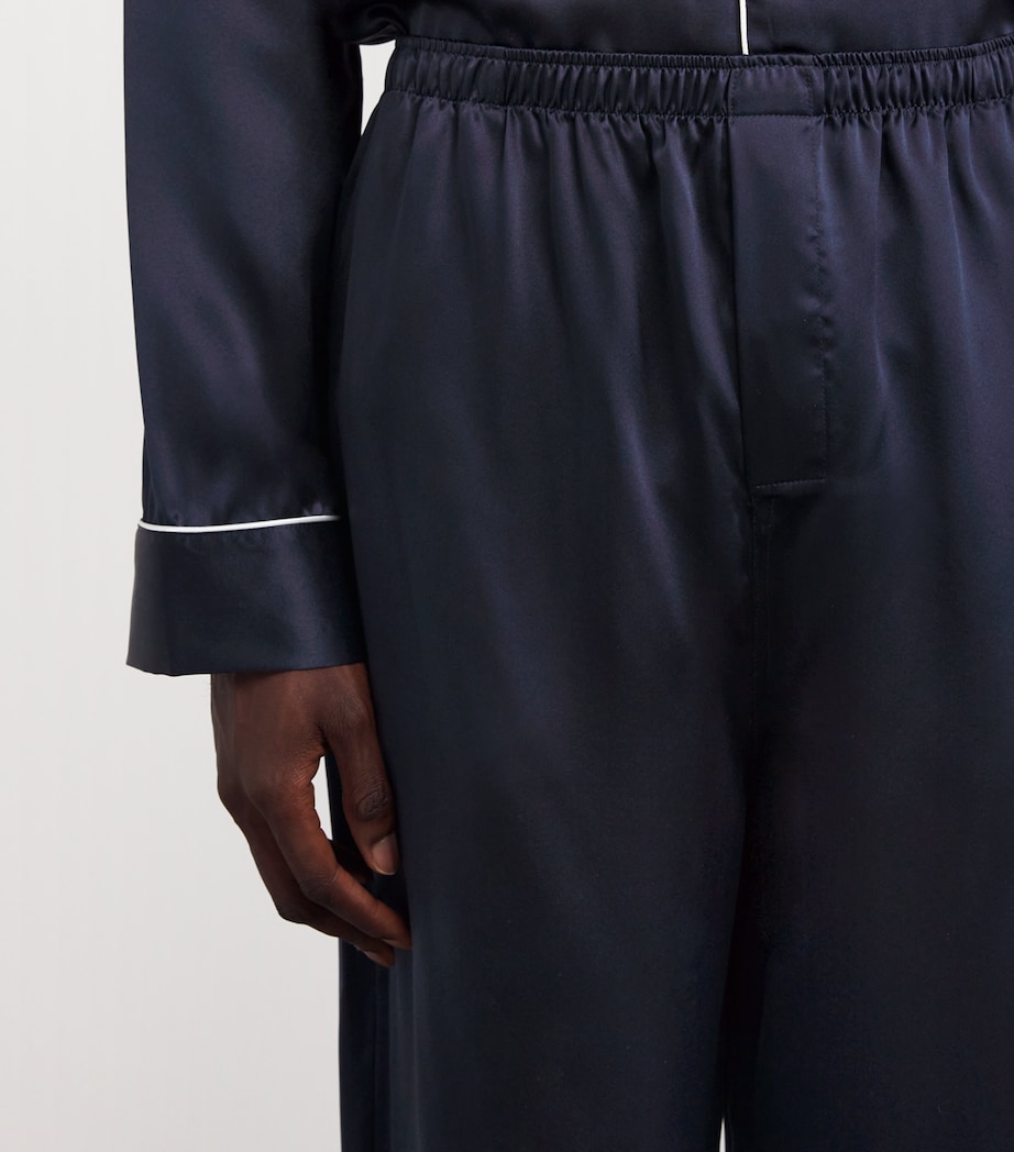 Silk Bailey Pyjama Set NAVY Image 6