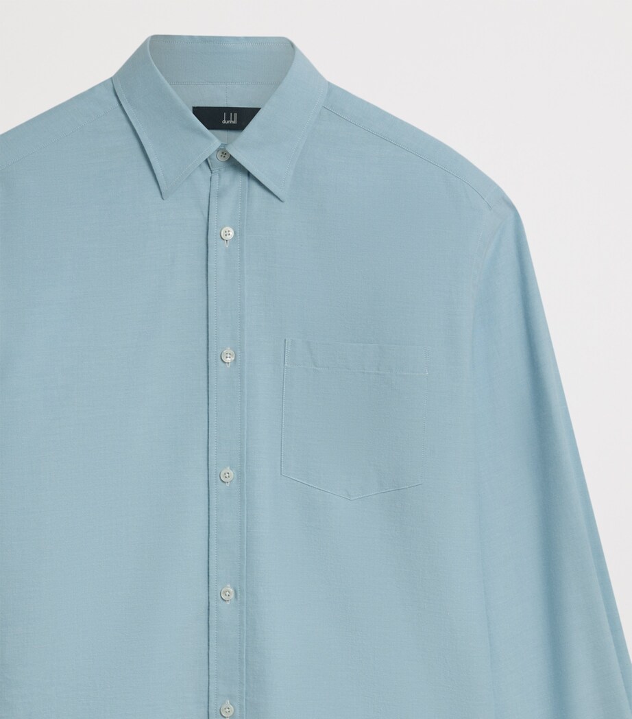 Cotton-Cashmere Oxford Shirt 450PALE BLUE Image 4