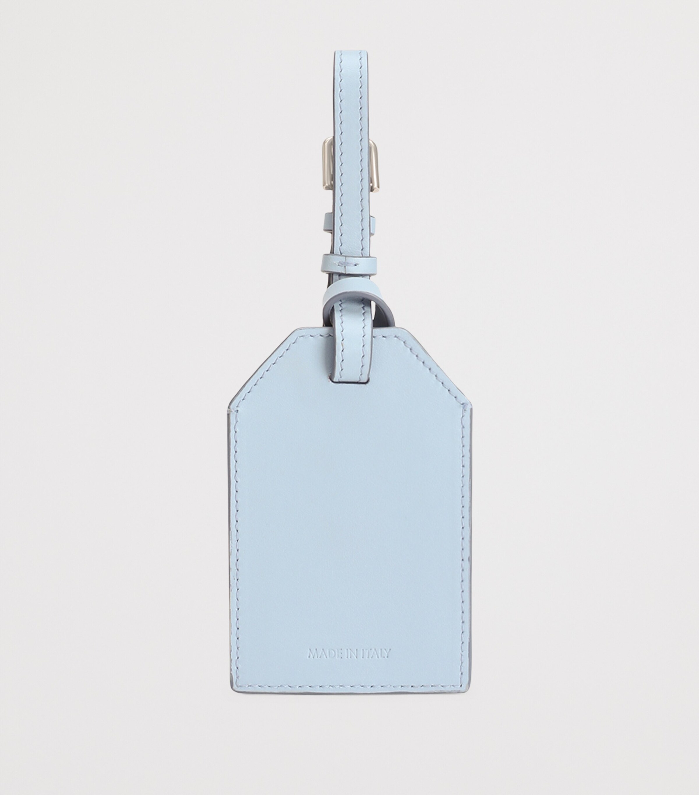Calfskin-Lambskin Padlock ID Tag 80604-LIGHT BLUE Image 2