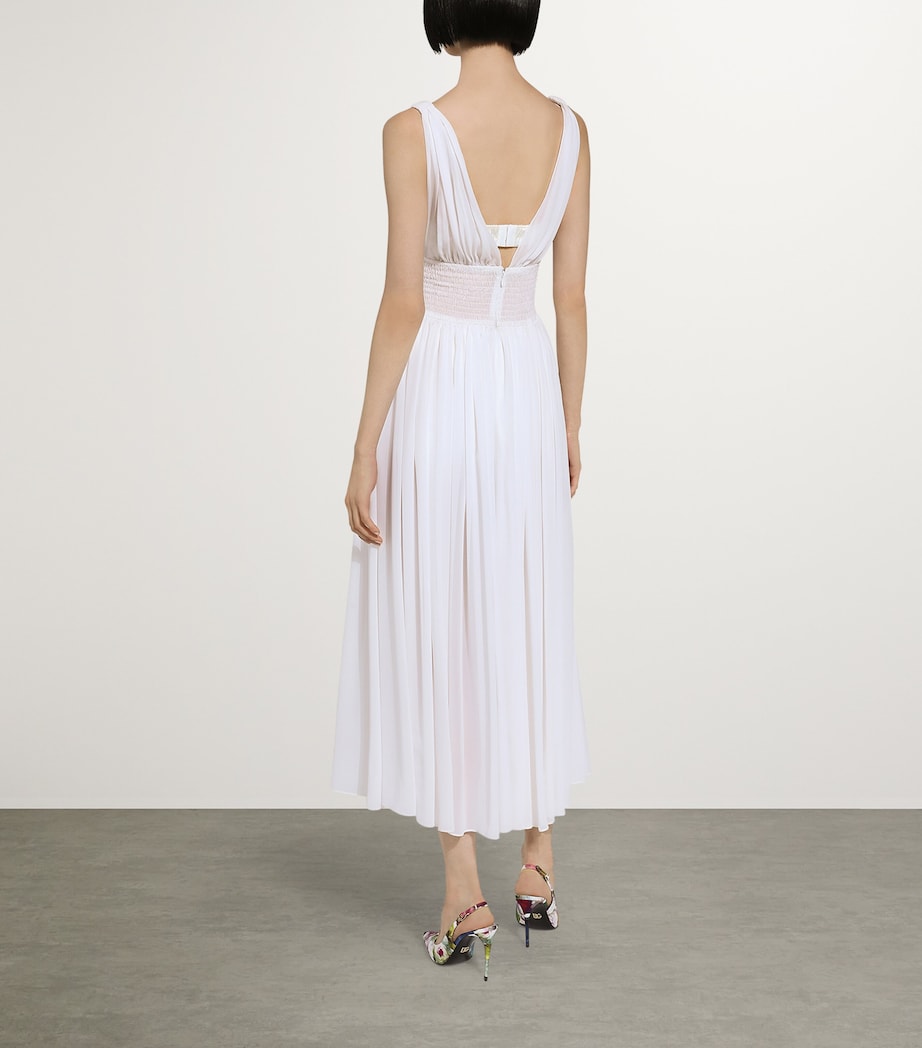 Silk DG Millennials Midi Dress W0800-OPTICAL WHITE Image 3