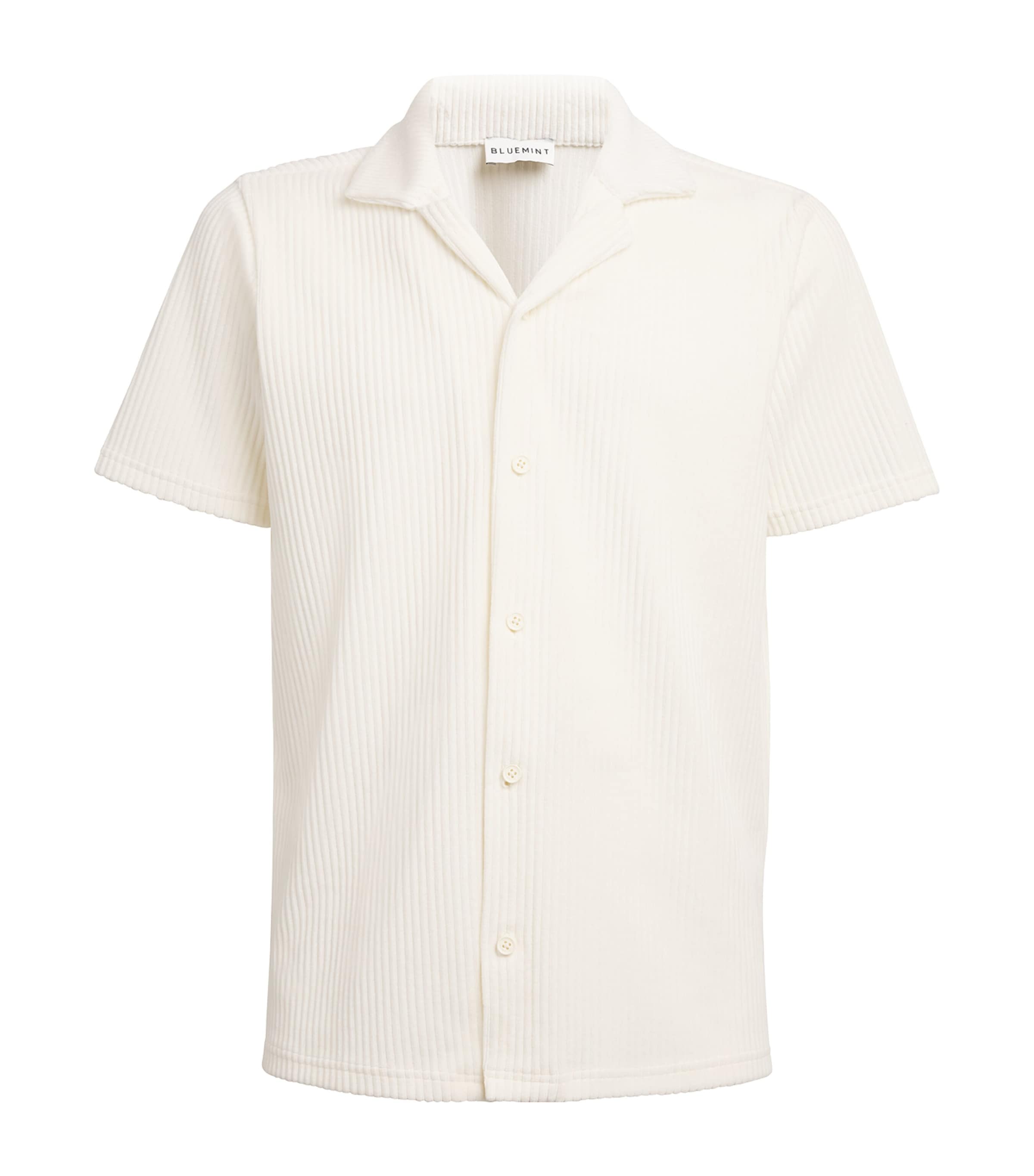 Bluemint Corduroy Marsel Shirt In Ivory