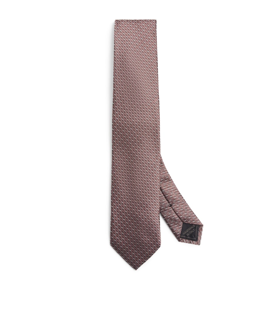Silk Geometric-Jacquard Tie 5714 Image 1