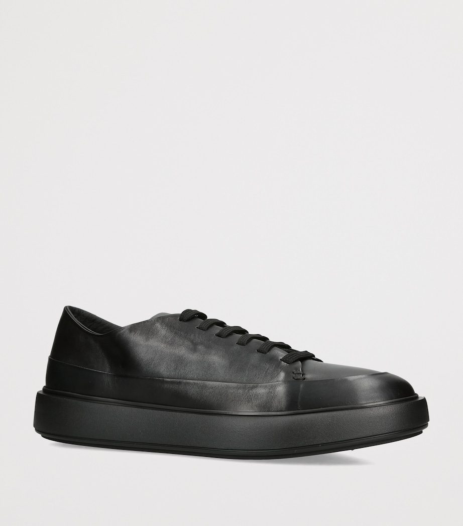Officine Creative Leather Release Sneakers Black Image 2