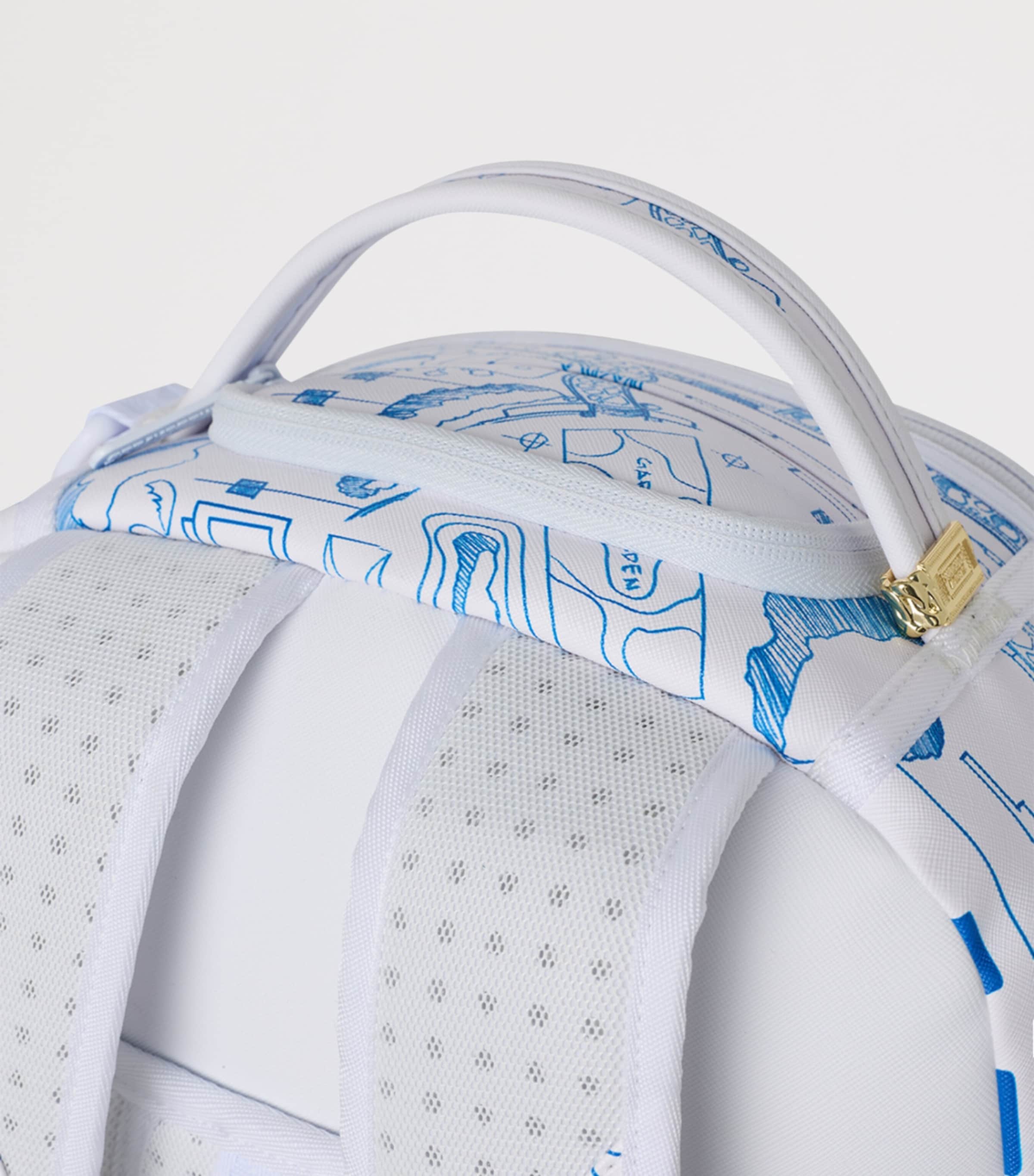 Sprayground Frank Lloyd Wright Backpack Blue Print Image 7