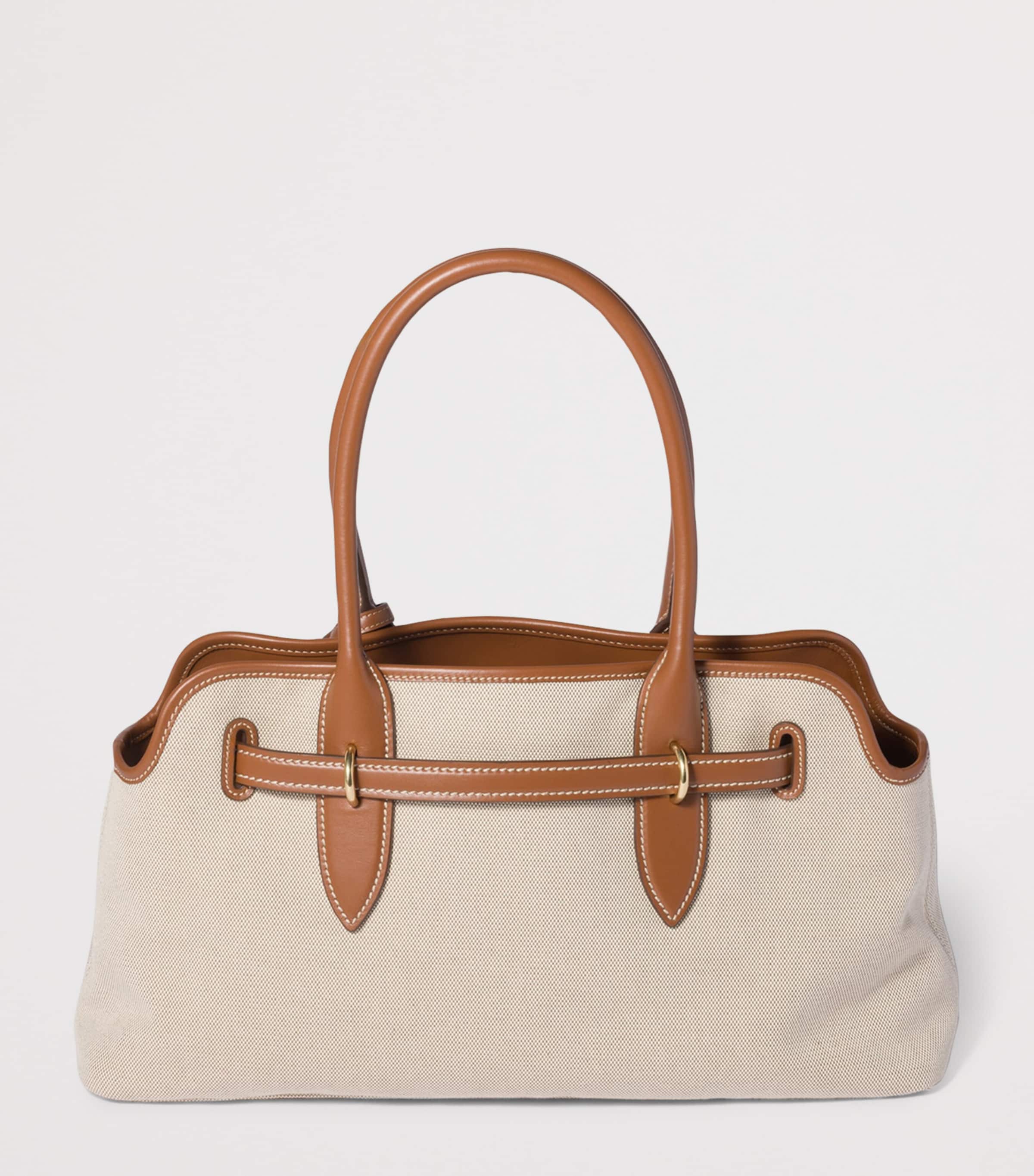 Miu Miu Canvas and Leather Aventure Shoulder Bag Image 3