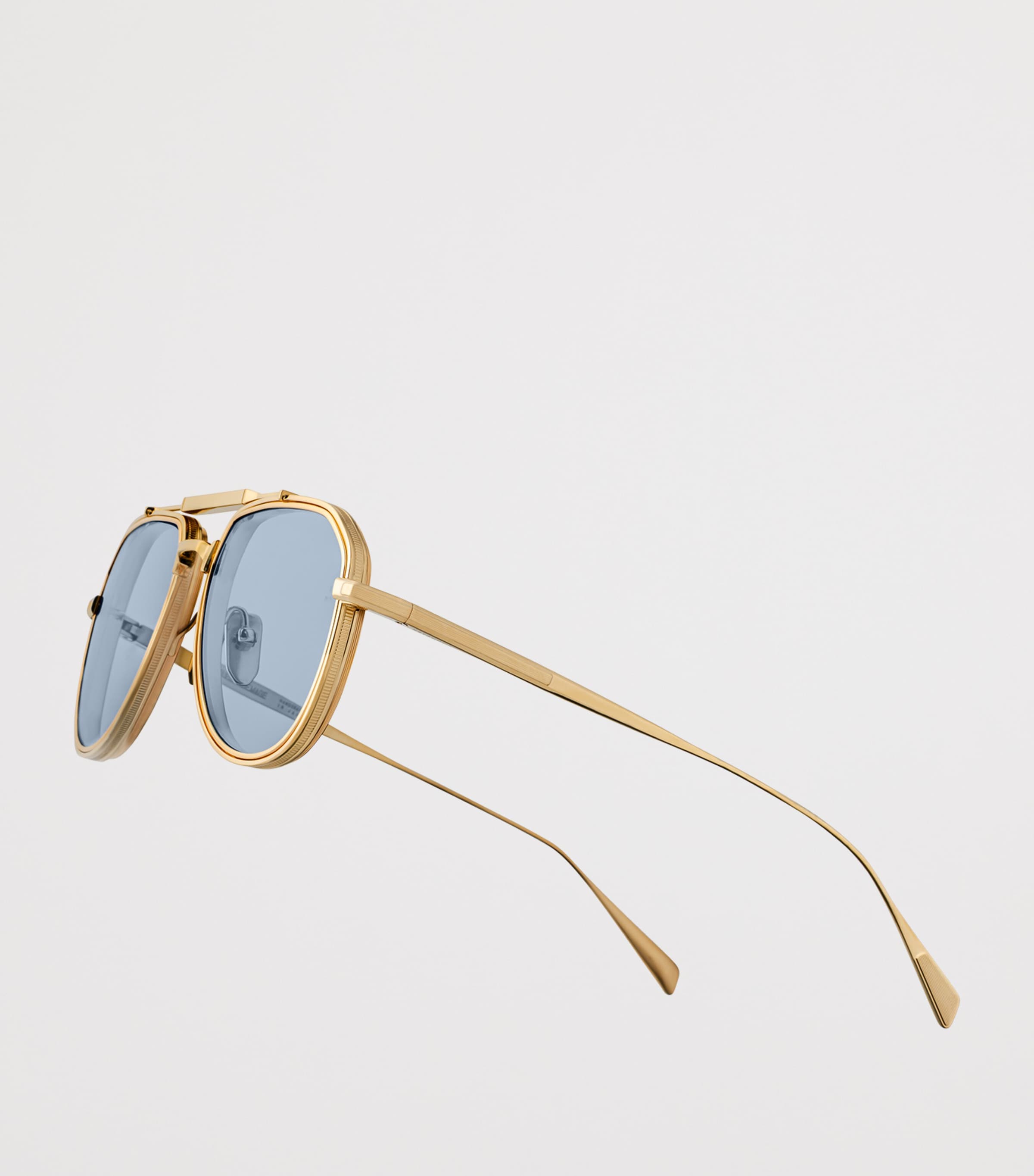 Jacques Marie Mage Silver Metal Commander Sunglasses | Harrods US