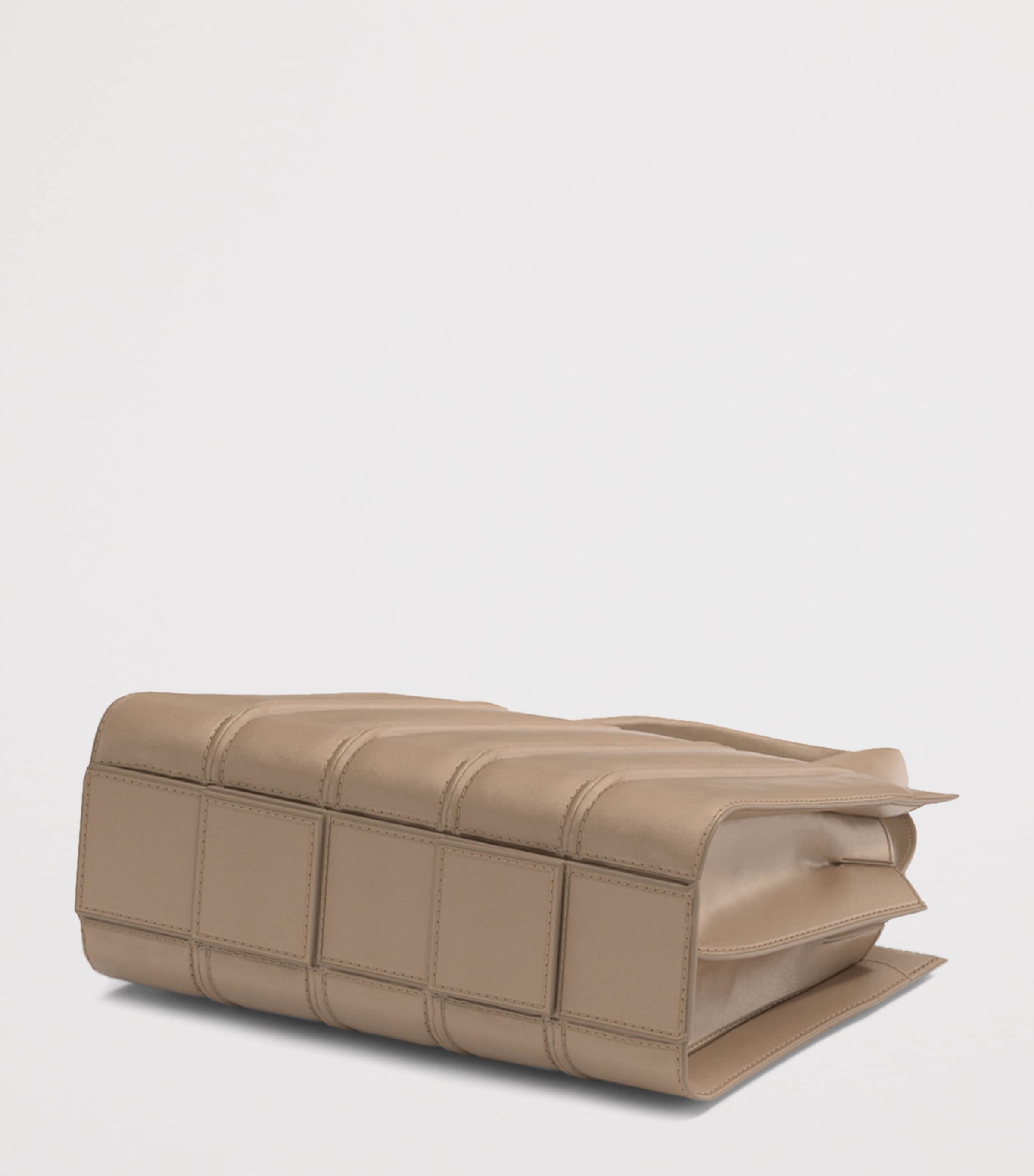 Max Mara Small Quilted Whitney Top-Handle Bag Natural Image 5