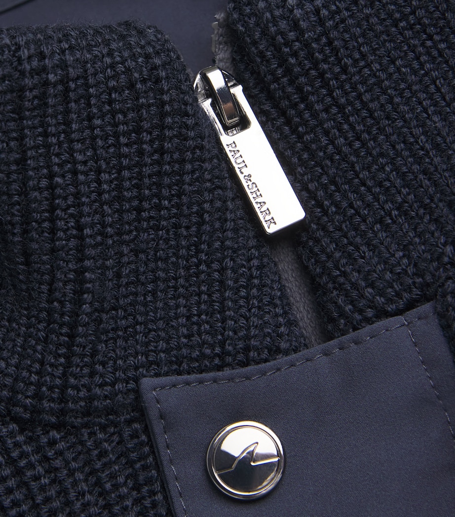 Wool-Blend High-Neck Sweater 50BLUE Image 5