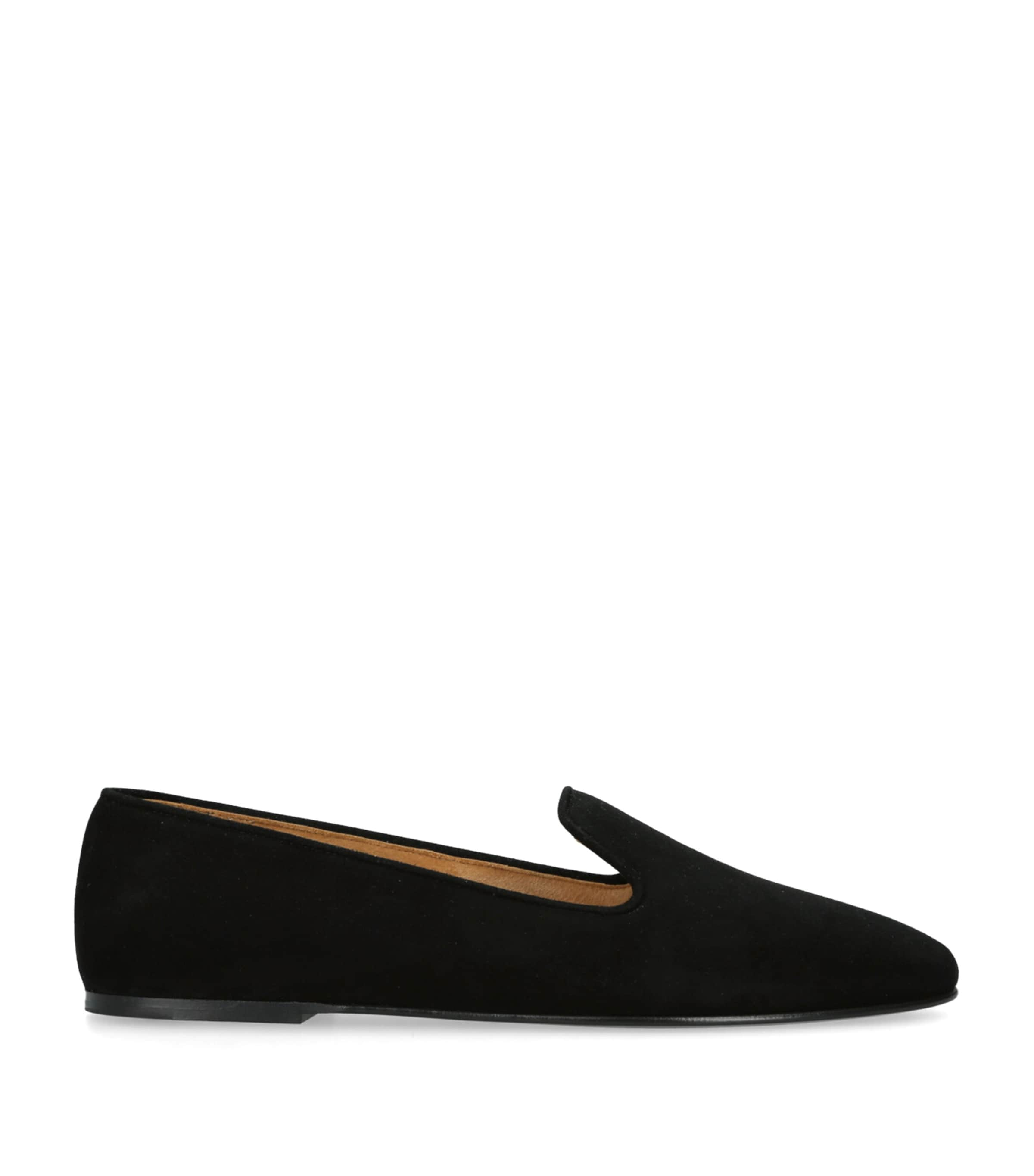 Shop The Row Tippi Suede Loafers In Black