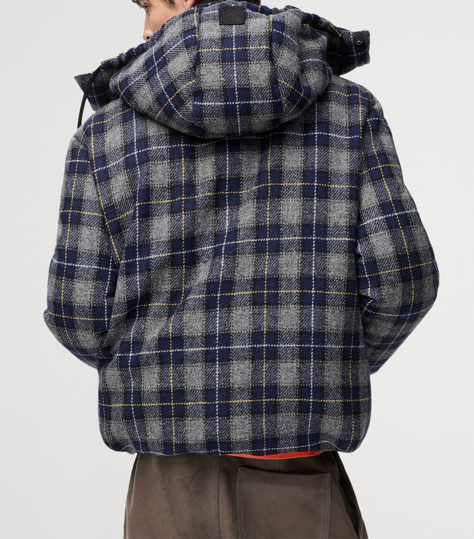 Wool-Blend Hooded Jacket DARK NAVY BLUE Image 4