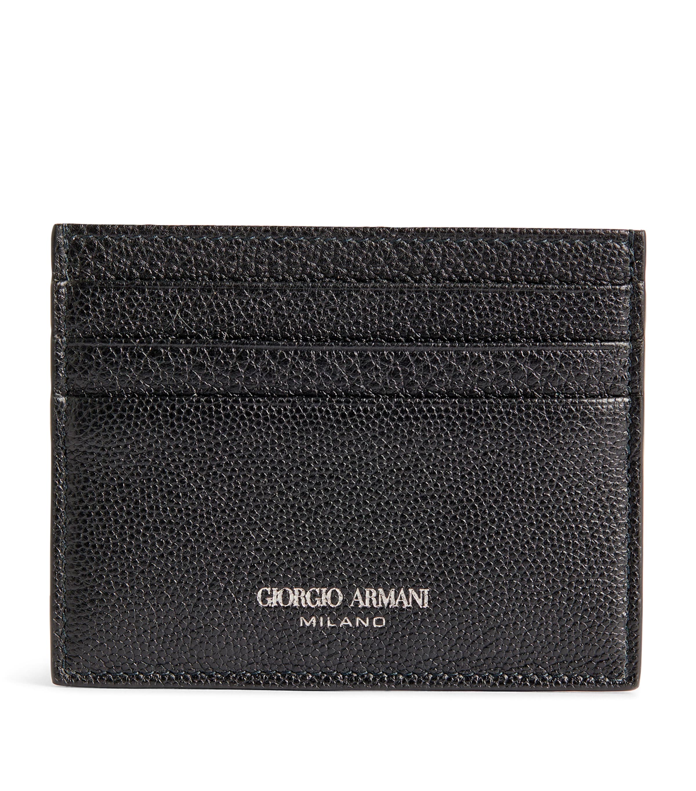 GIORGIO ARMANI LEATHER CARD HOLDER 