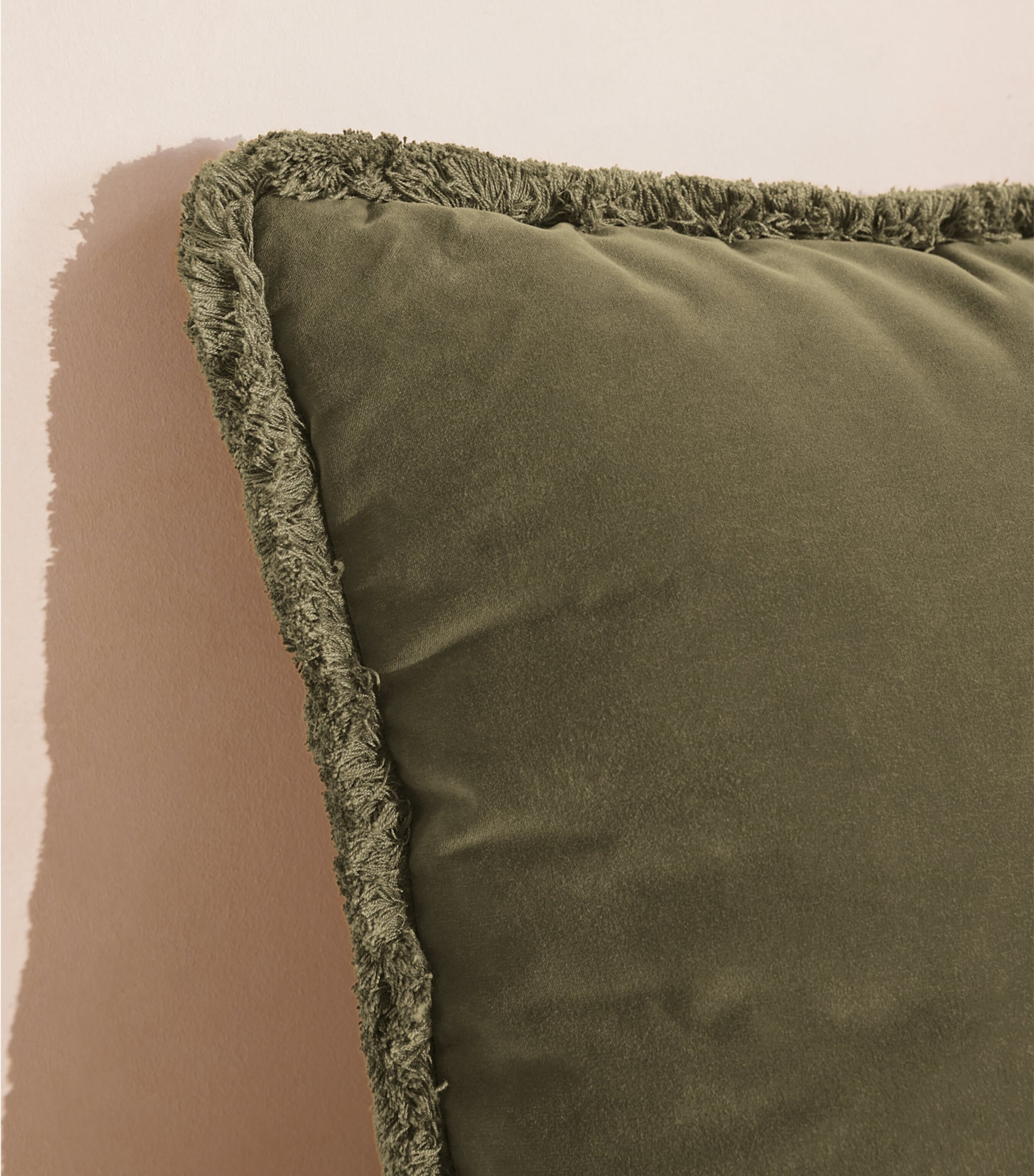 Velvet Margeaux Cushion (50cm x 50cm) LICHEN Image 3