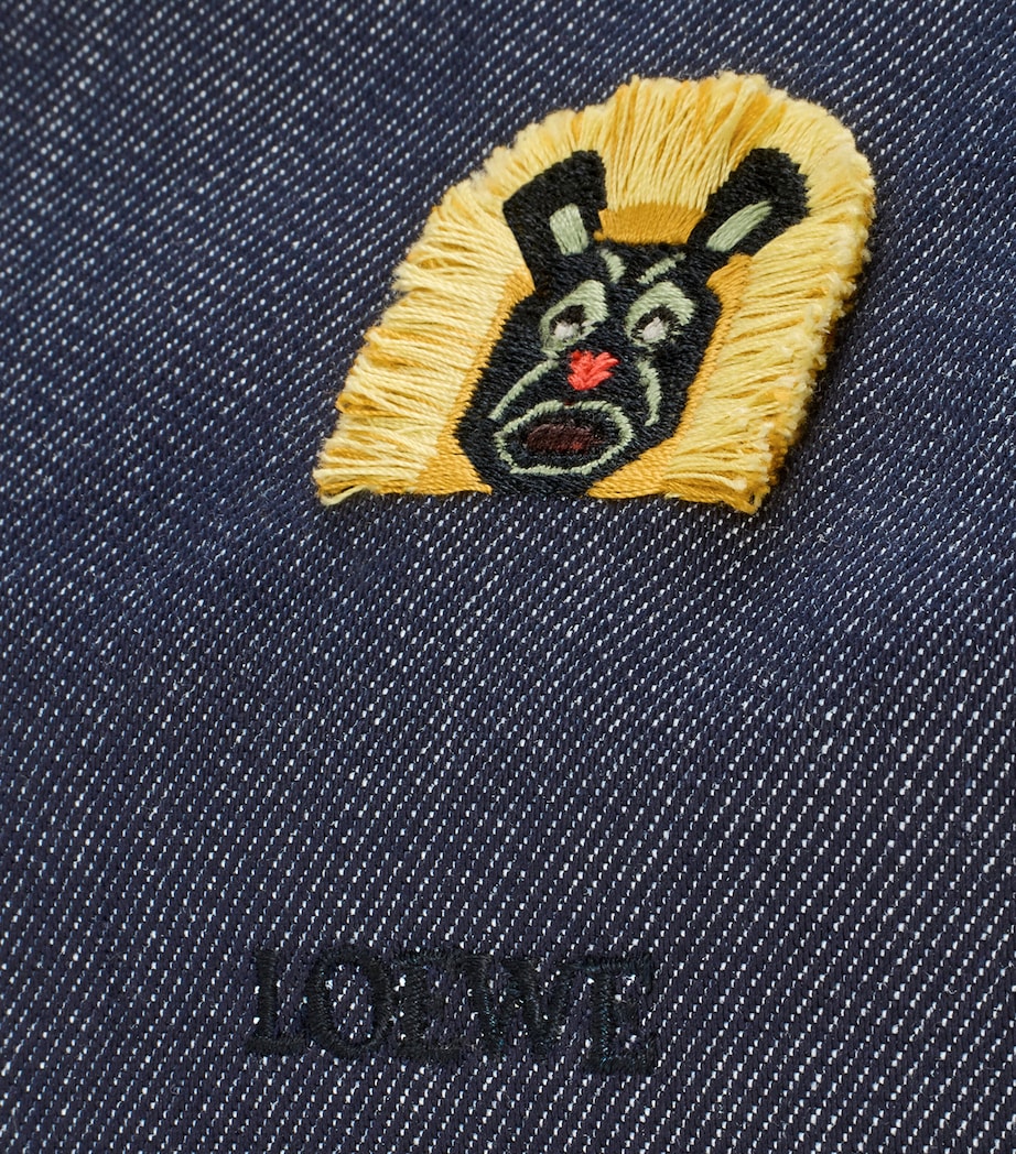 x Louis Wain Medium Denim Flamenco Purse BLUE Image 9