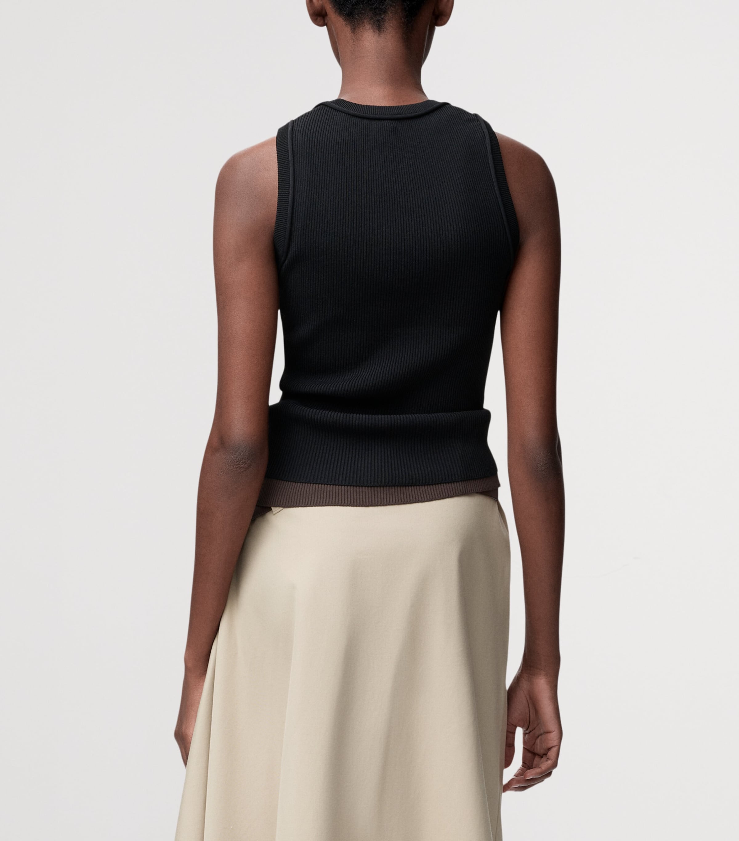 Anagram Tank Top BLACK Image 4