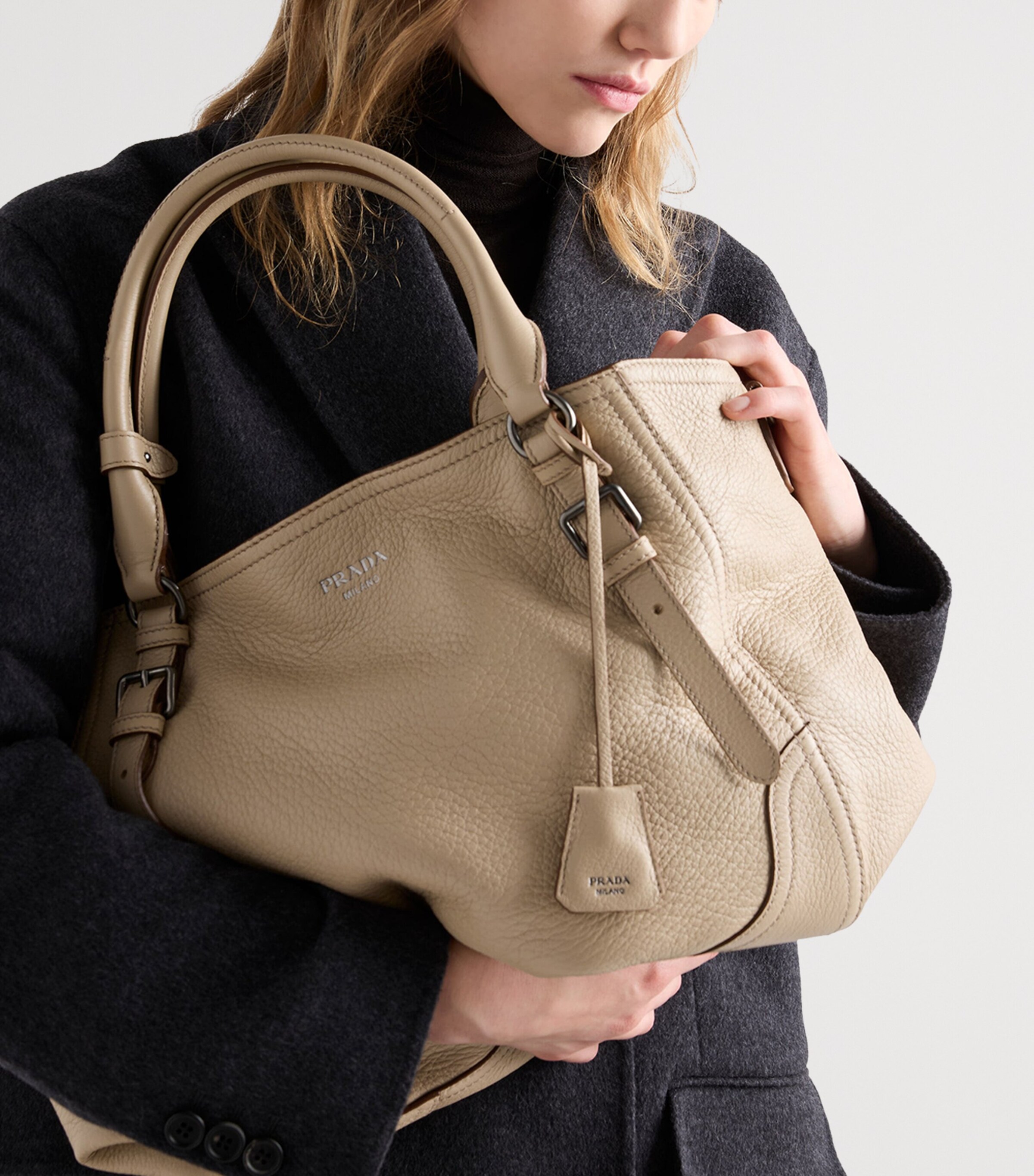 Large Leather Tote Bag F0036 Image 8