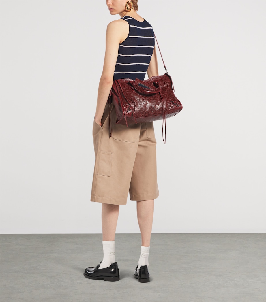 Balenciaga Medium Lambskin Le City Top-Handle Bag Image 6