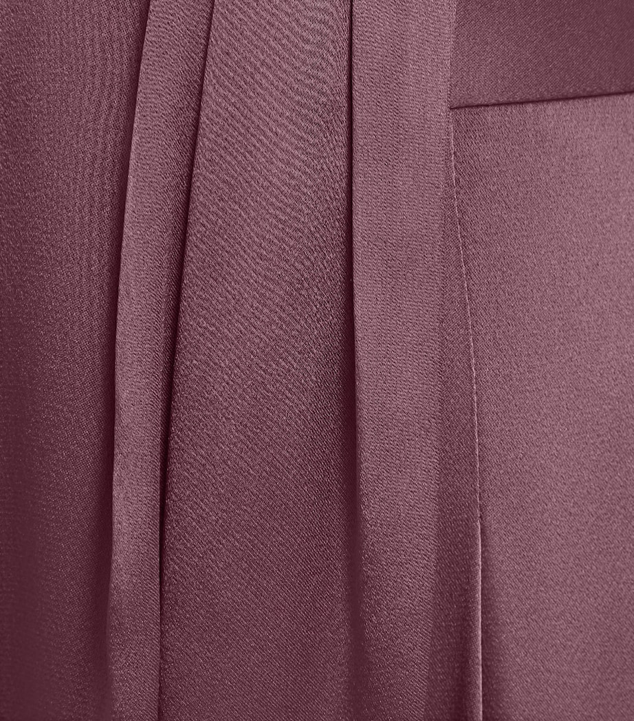LAPOINTE Womens Satin Wide-Leg Trousers Dark Mauve Image 6