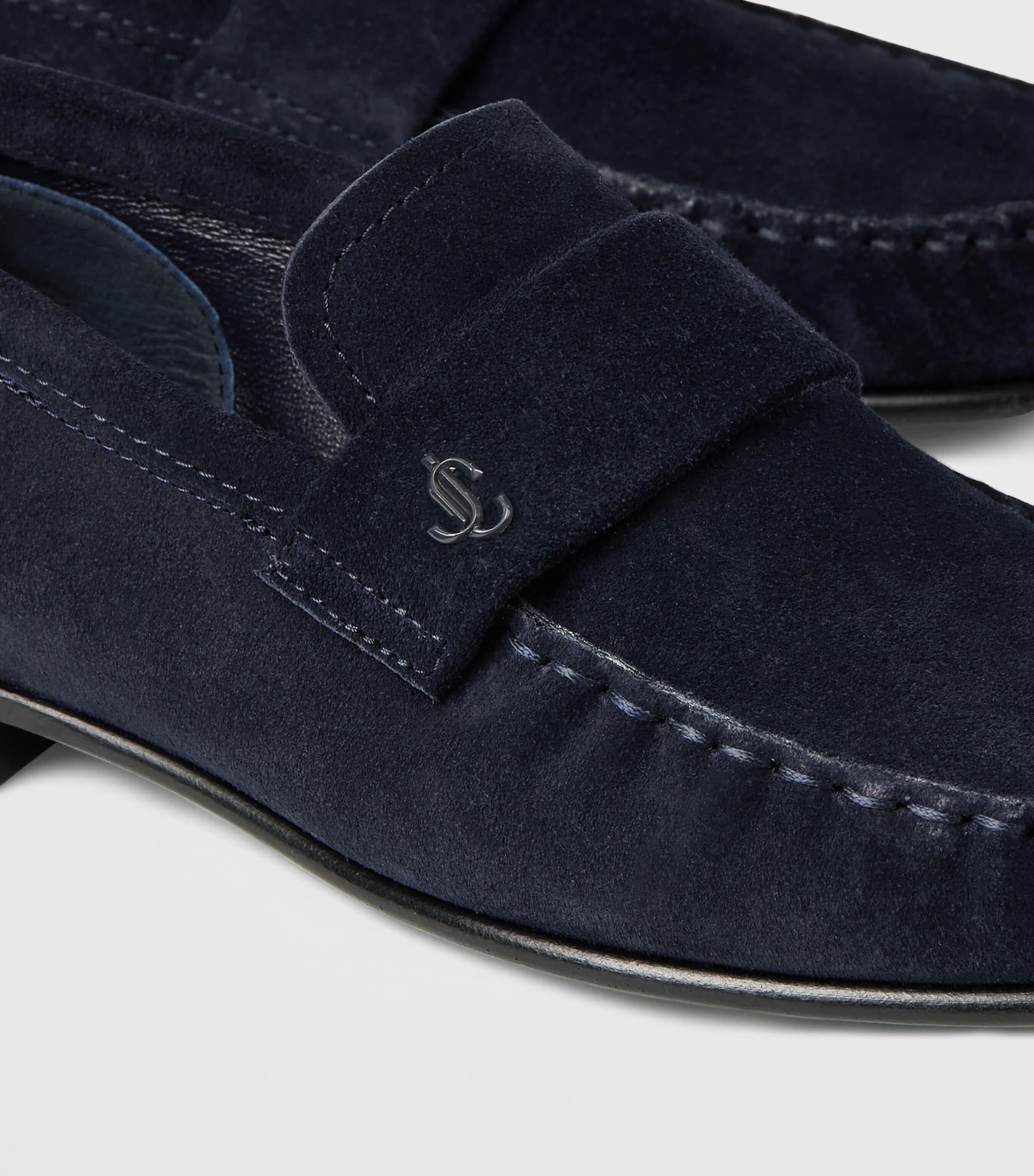 Jimmy Choo Ellis Suede Loafers Marine Image 5