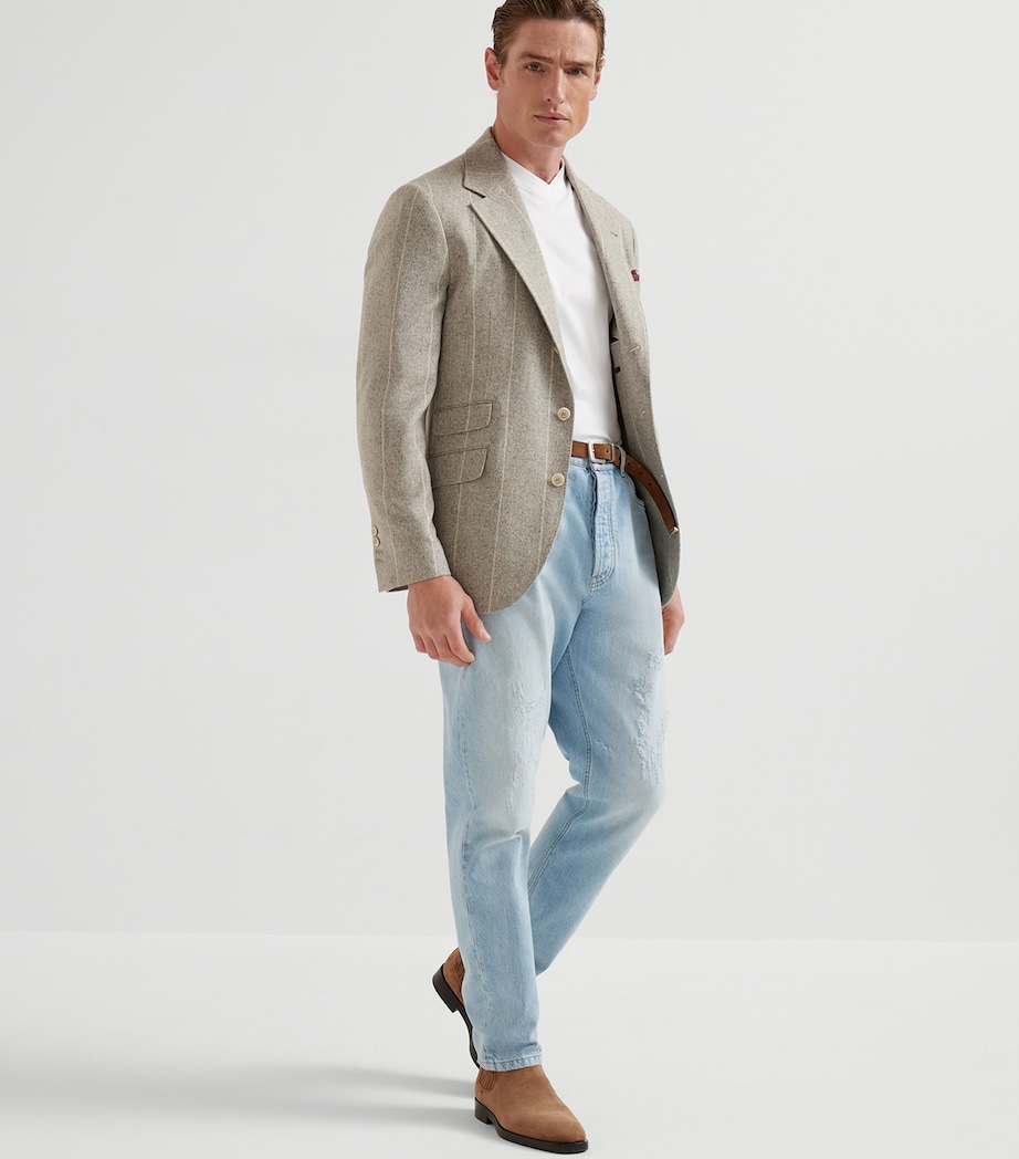 Cotton V-Neck T-Shirt C6159 Image 4