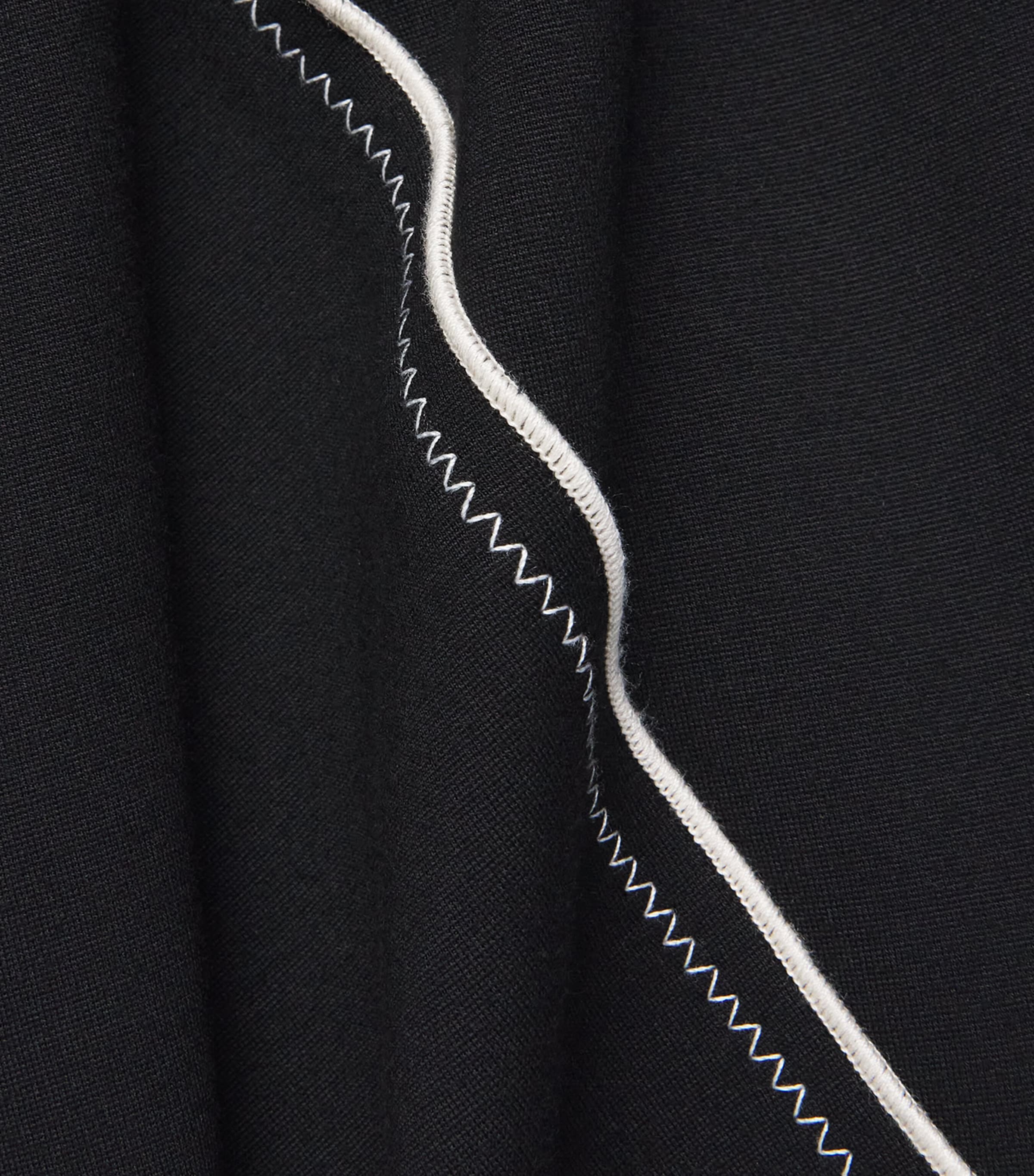 ME+EM Womens Stitch-Detail Fit-And-Flare Midi Dress Black Image 6