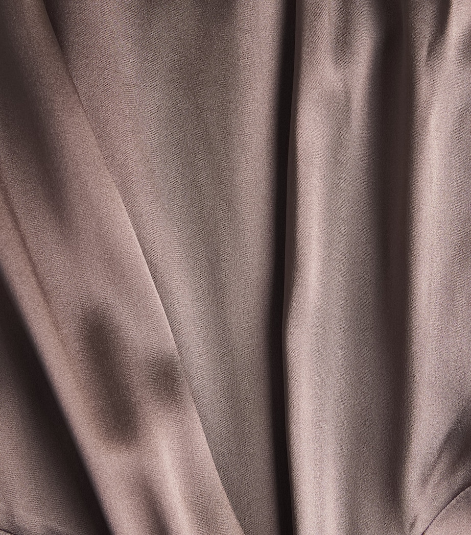 STAUD Womens Silk-Blend Jaelyn Maxi Dress Mink Mink Image 6