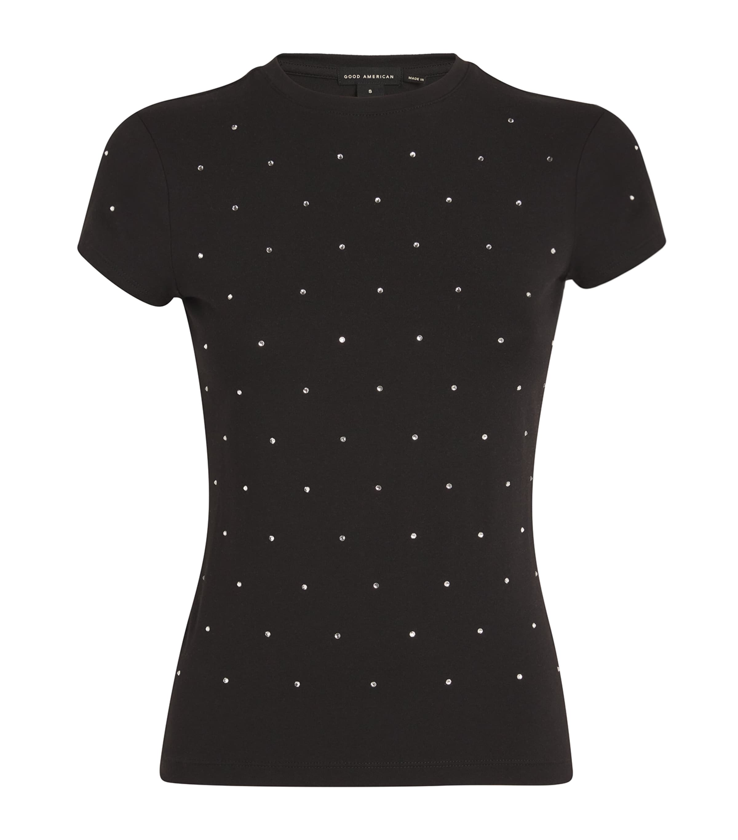GOOD AMERICAN CRYSTAL-EMBELLISHED BABY T-SHIRT 