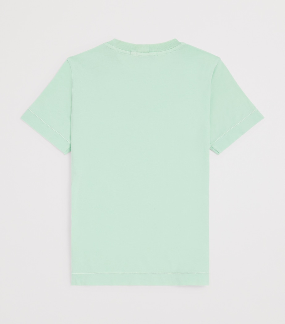 Cotton Logo T-Shirt (4-14 Years) V0044AQUA Image 2