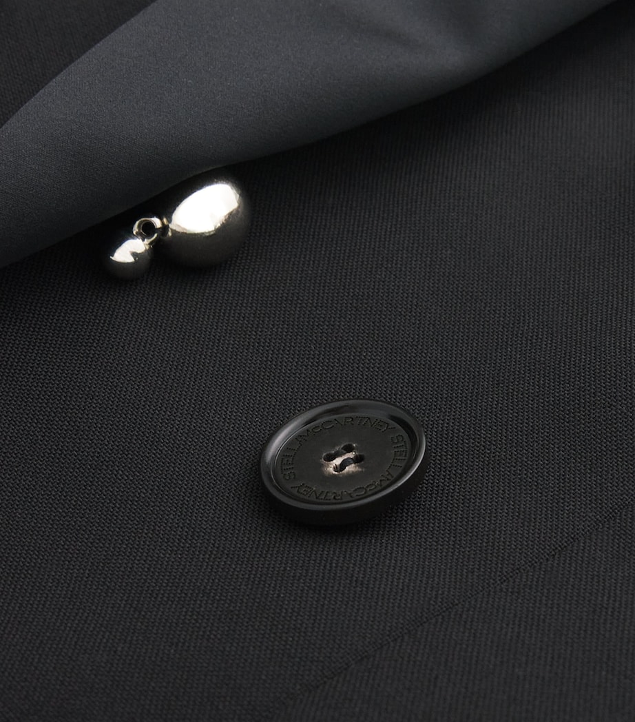 Wool Embellished Blazer 1000 BLACK Image 5