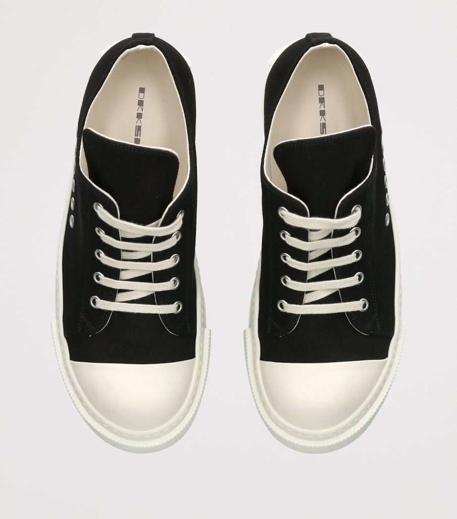 Rick Owens DRKSHDW Canvas Eyelet DRKSHDW Low-Top Sneakers Black Image 4