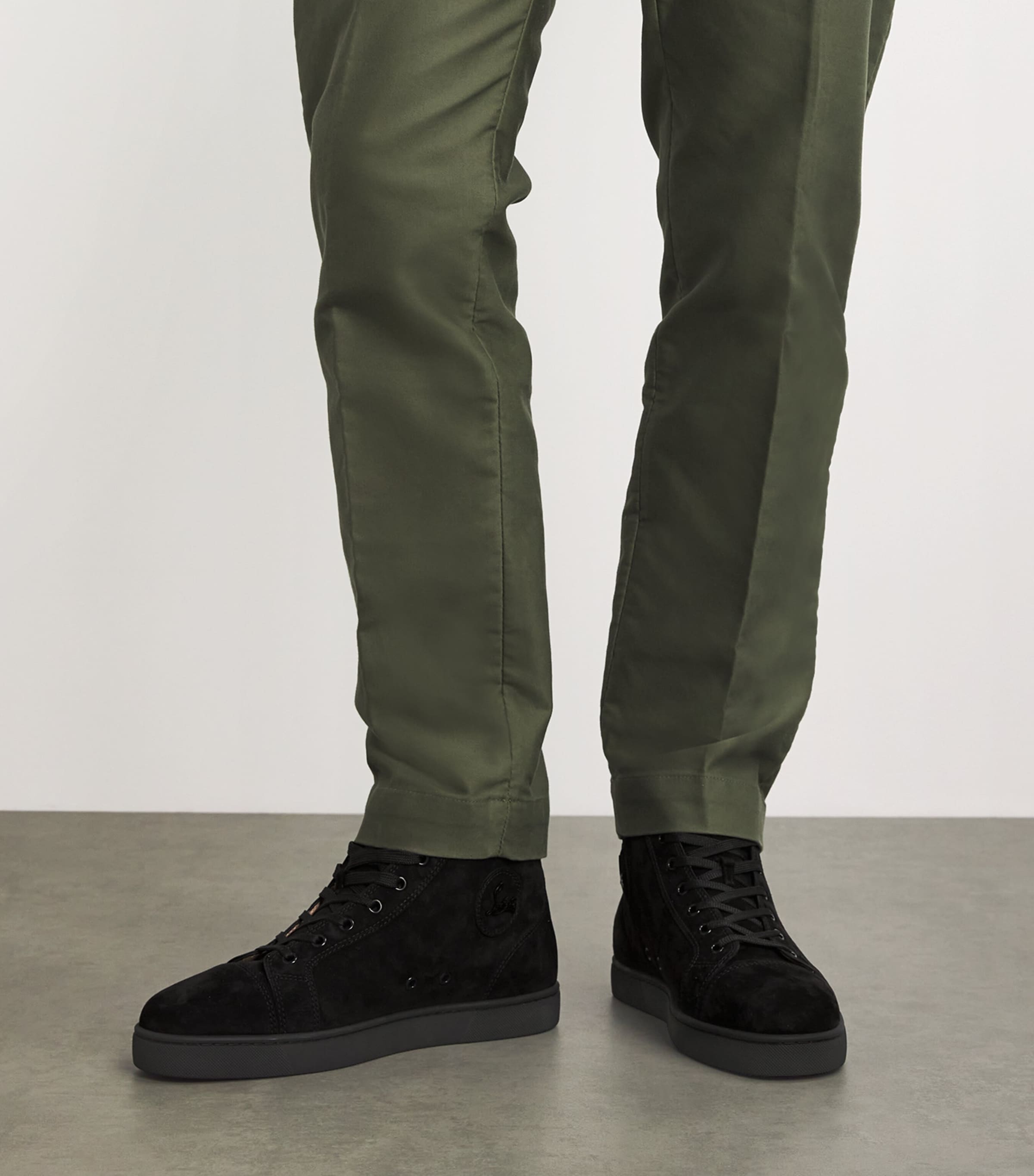 Louis Orlato Suede High-Top Sneakers B049 Image 4