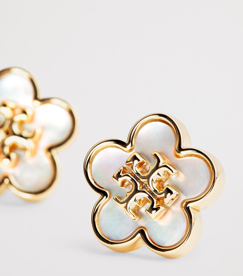 Kira Flower Stud Earrings 700 TORY GOLDMOFPERL Image 5
