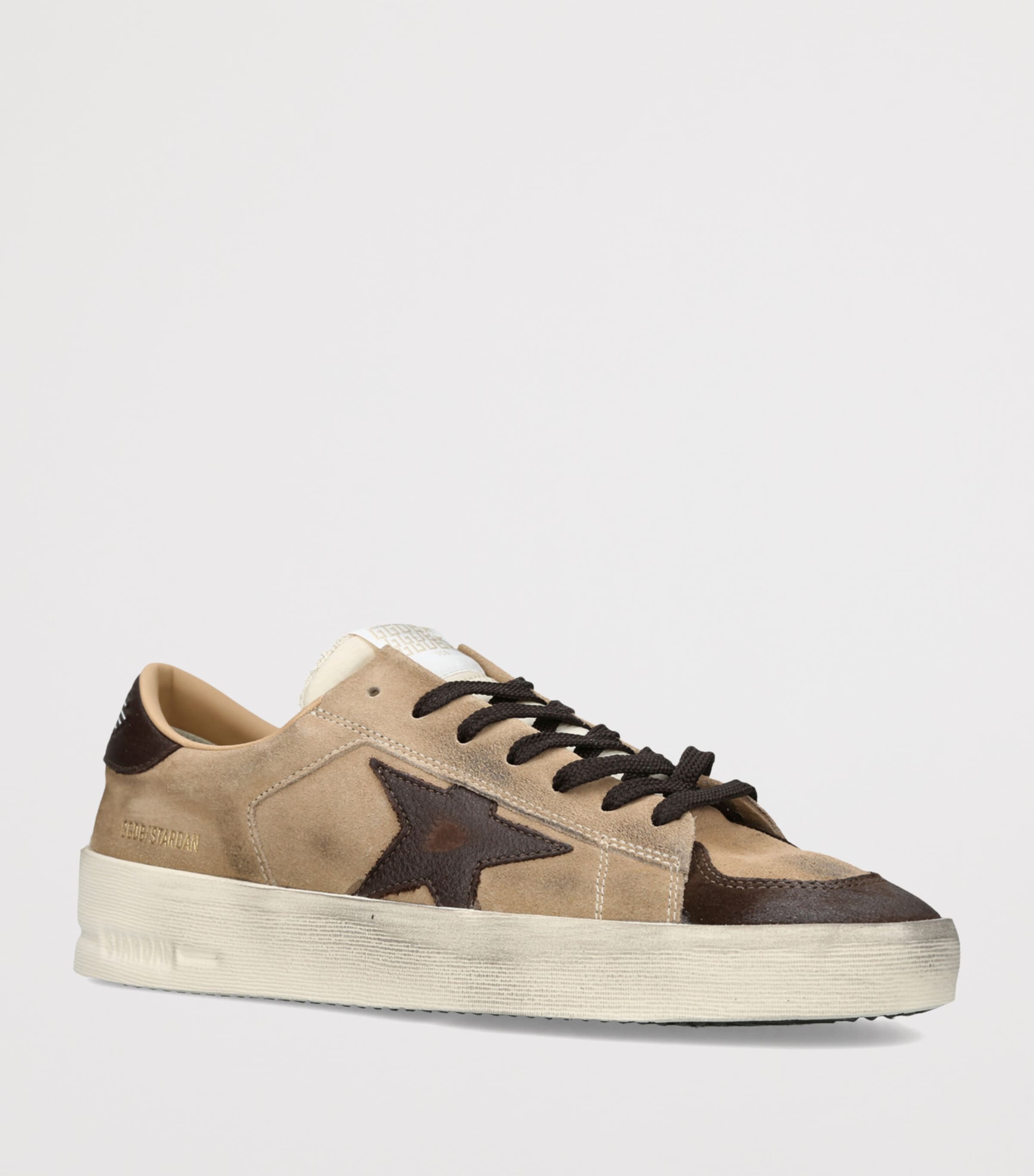 Golden Goose Suede Stardan Sneakers Beige Comb Image 2