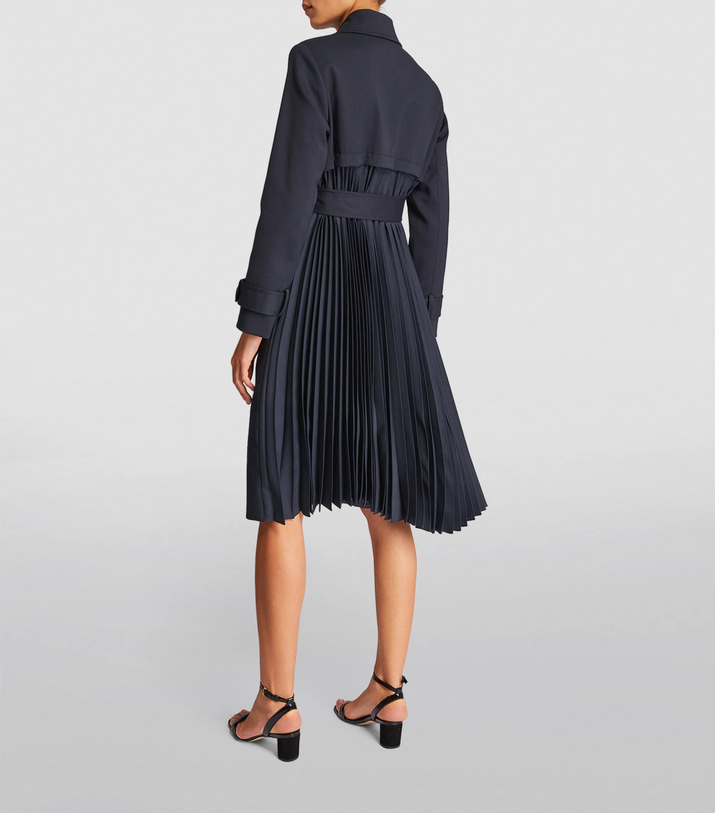 Pleated Trench Coat MARINE Image 5