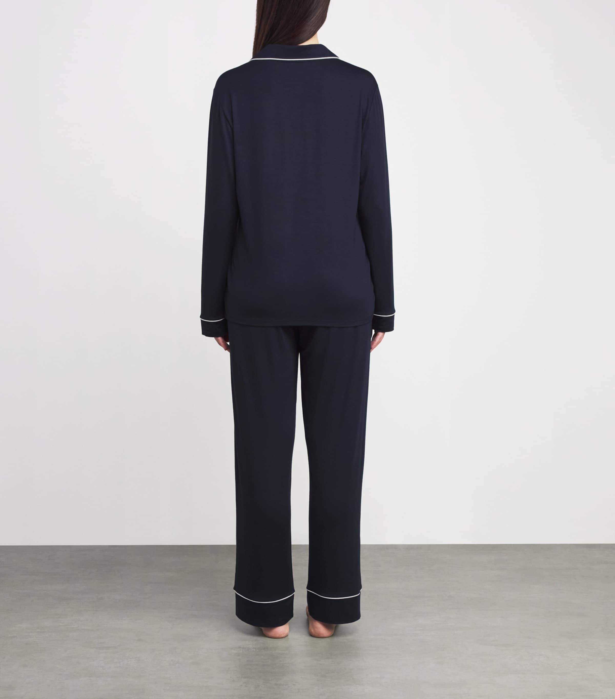 Jersey Classic Pyjama Set NAVY Image 3