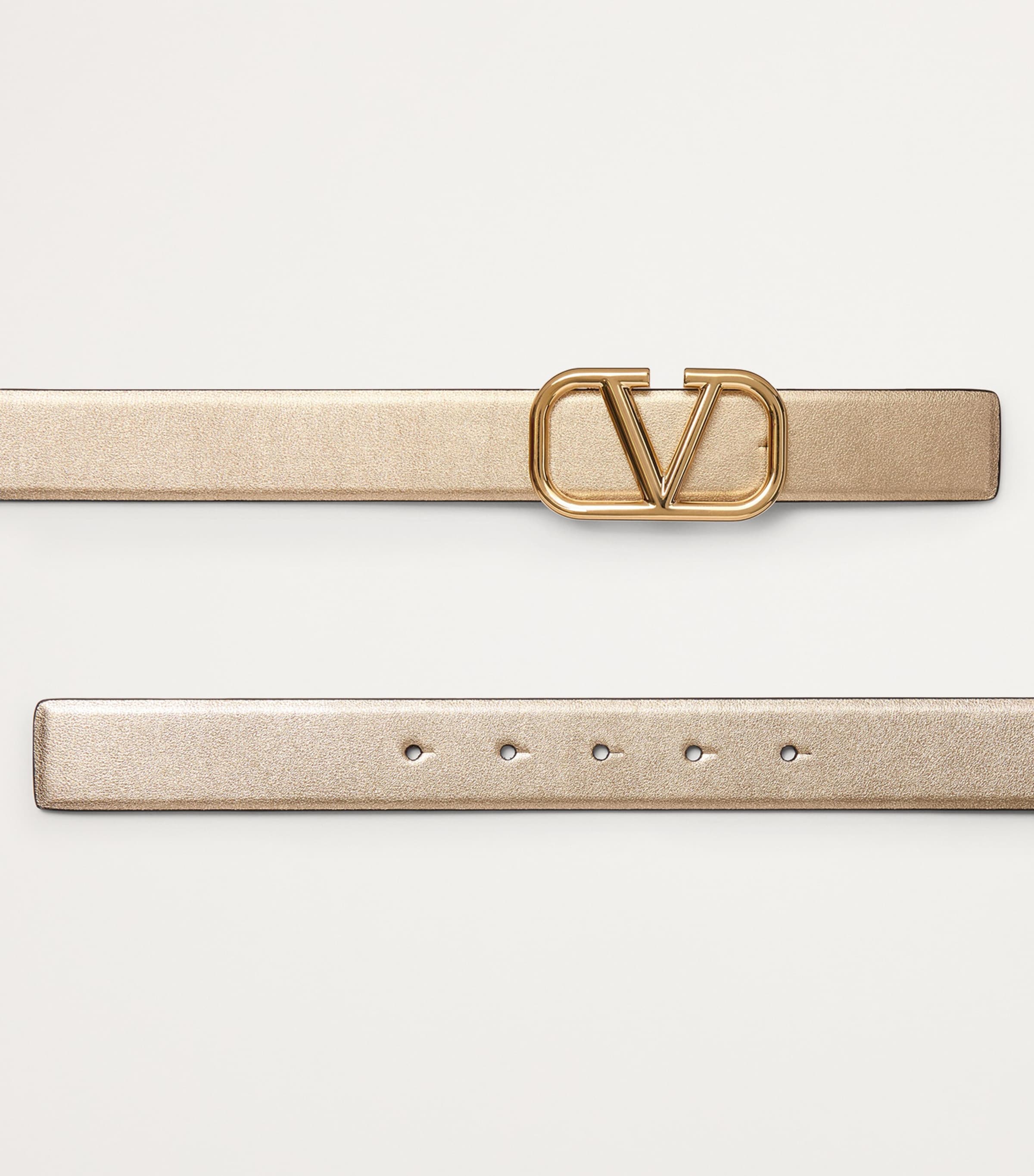 Leather Reversible VLogo Signature Belt WT1 Image 3