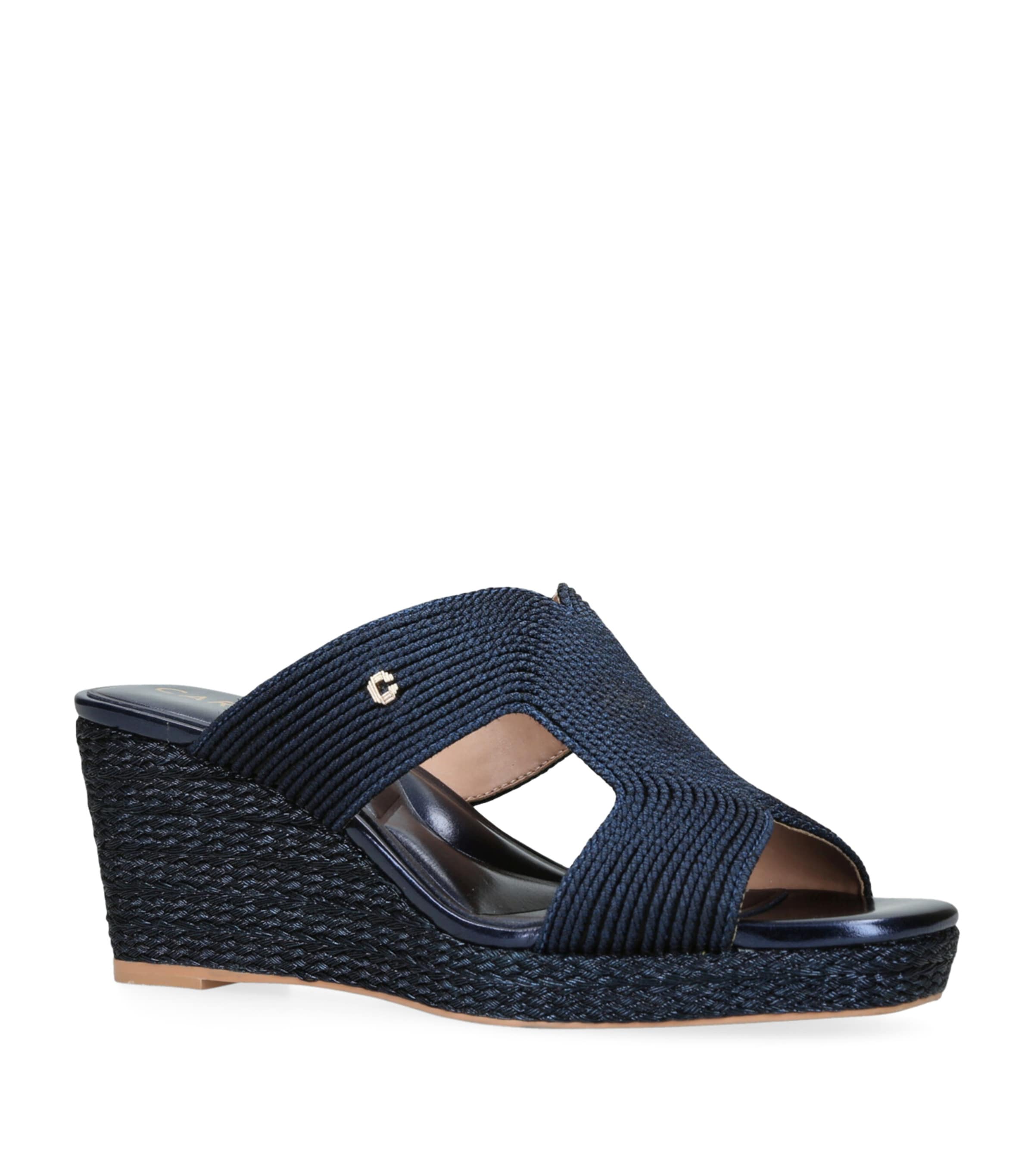 CARVELA GALA WEDGE MULE SANDALS 70