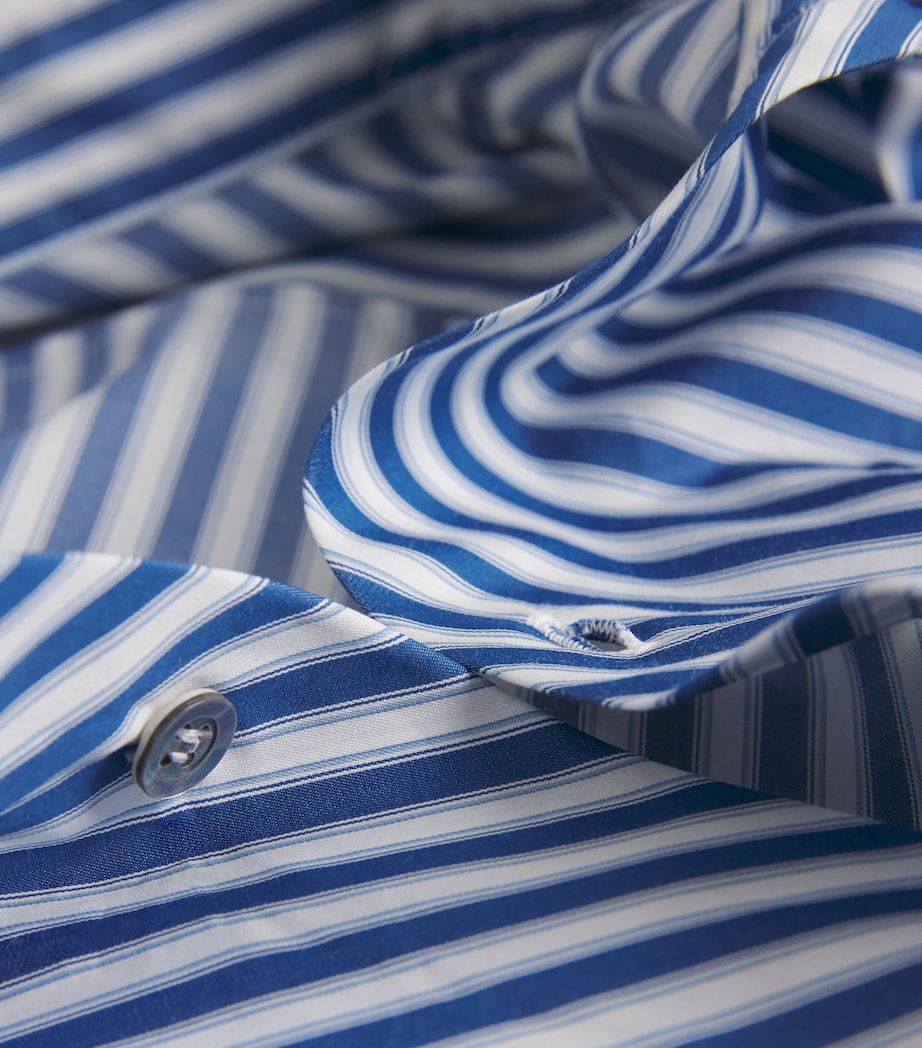 Stripe Wide A-Line Shirt INKY Image 5