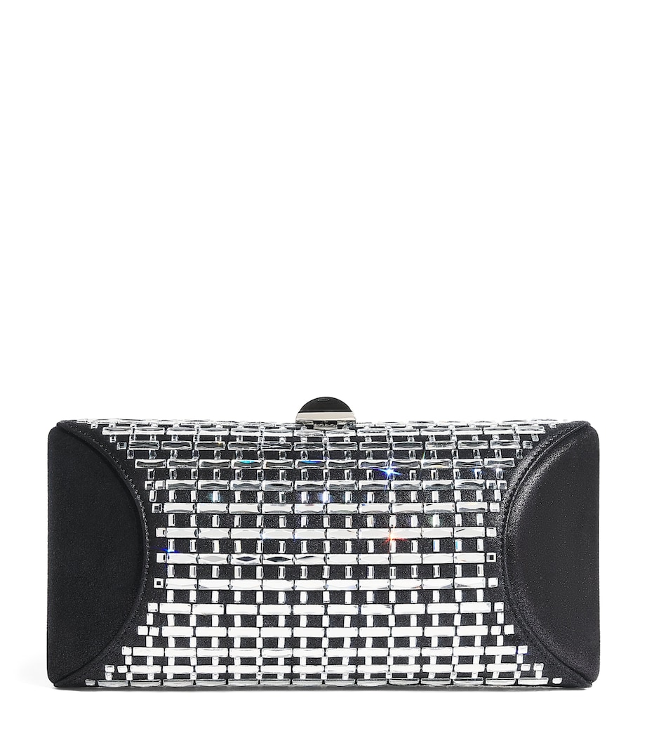 Satin Embellished Tube Plus Clutch Bag 0099 BLACK Image 1