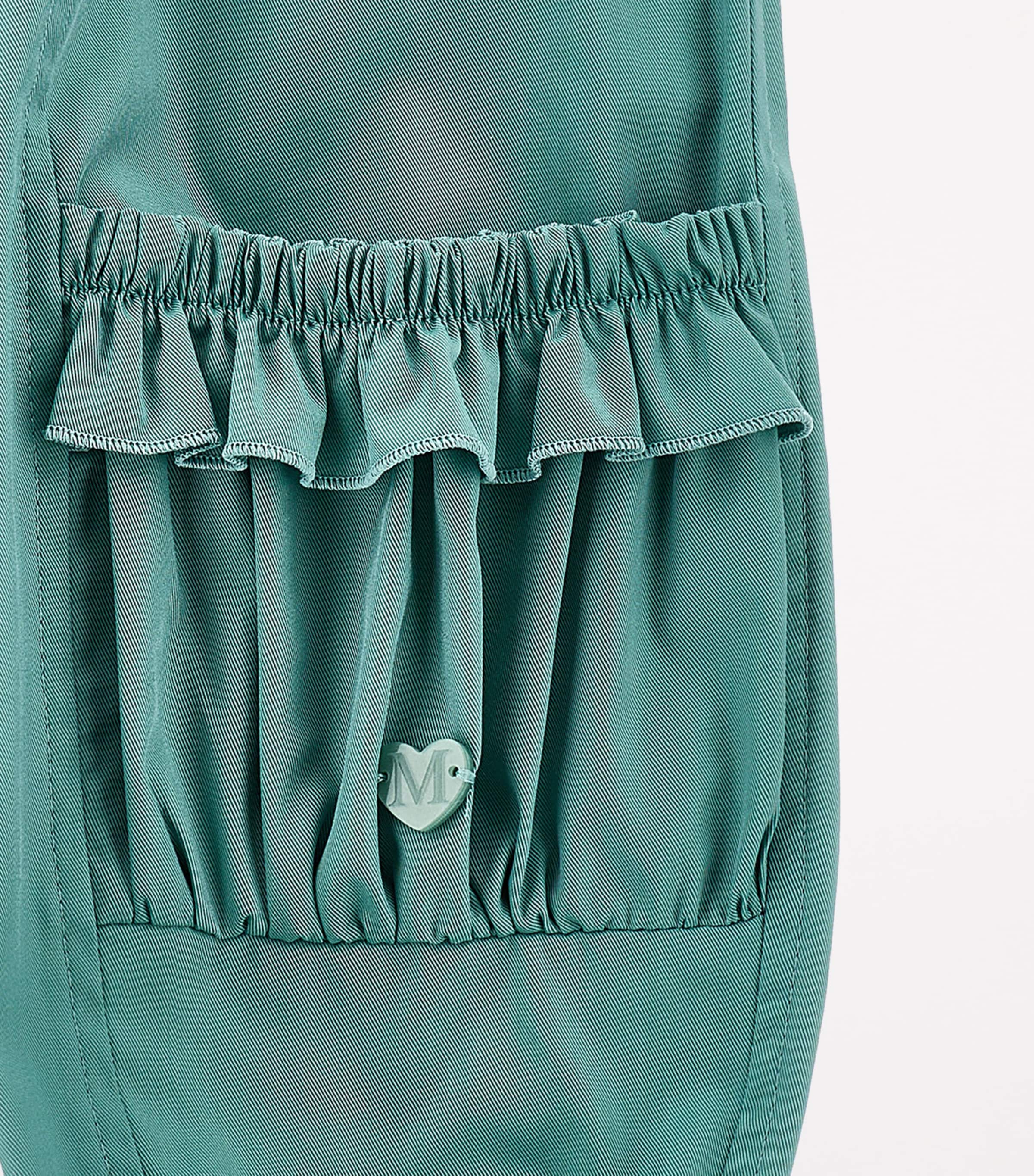 Cotton-Blend Frilled Sweatpants (3-36 Months) VERDE SALVIA Image 3