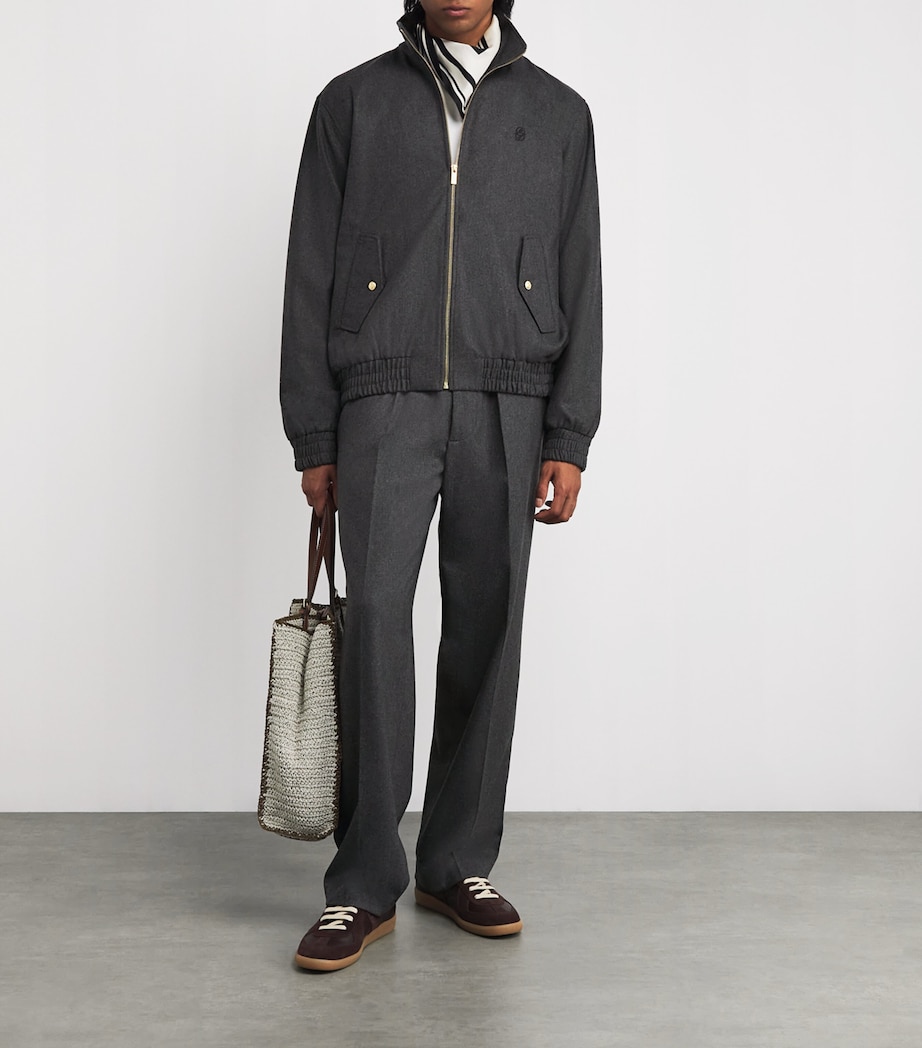 Wool Flannel Track Jacket GY / GREY Image 2