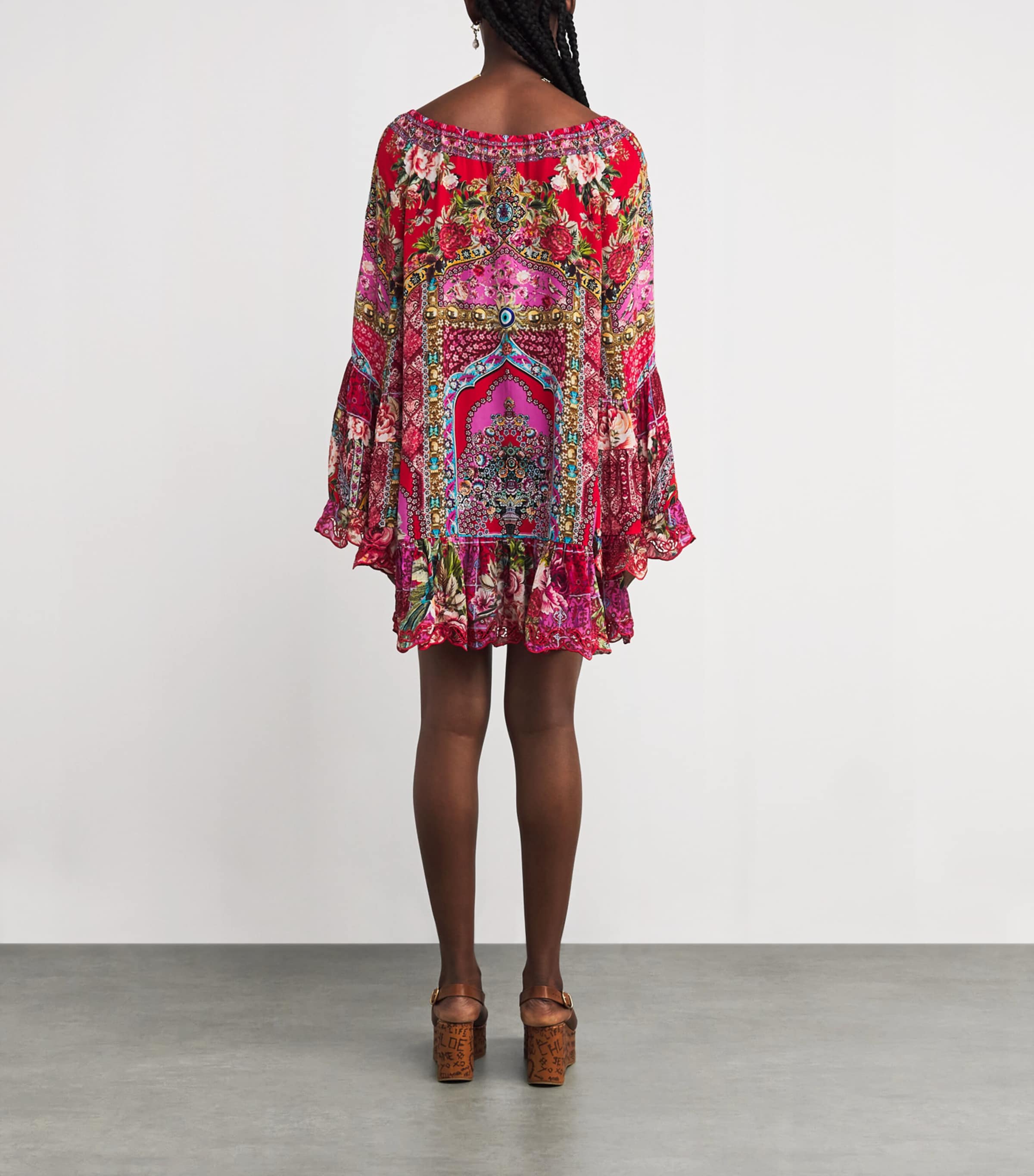 Silk A-Line Mini Dress HEIRLOOM EMPIRE HRMP Image 4