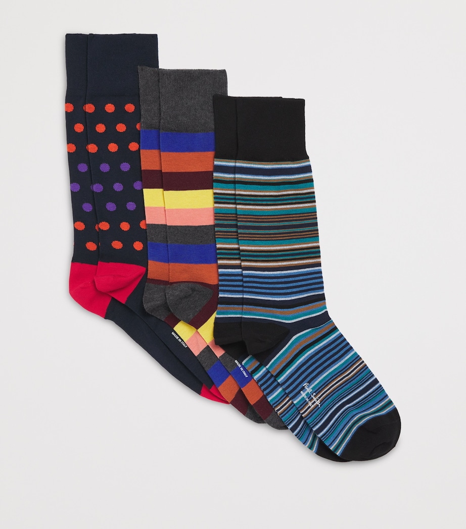 Cotton-Blend Socks (Pack of 3) MULTICOLOUR Image 2