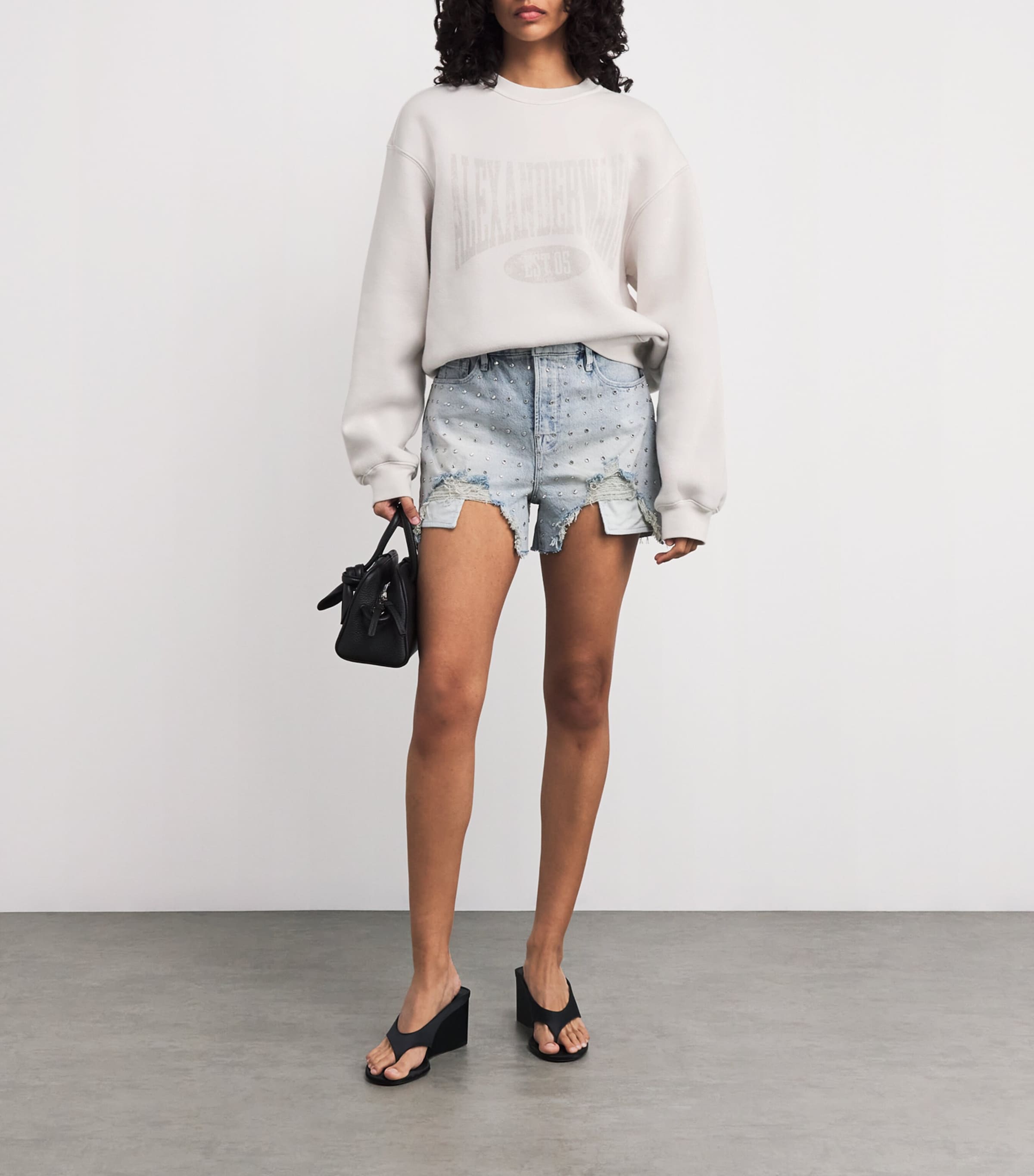 Alexander Wang Graphic Logo Sweatshirt | Harrods MK