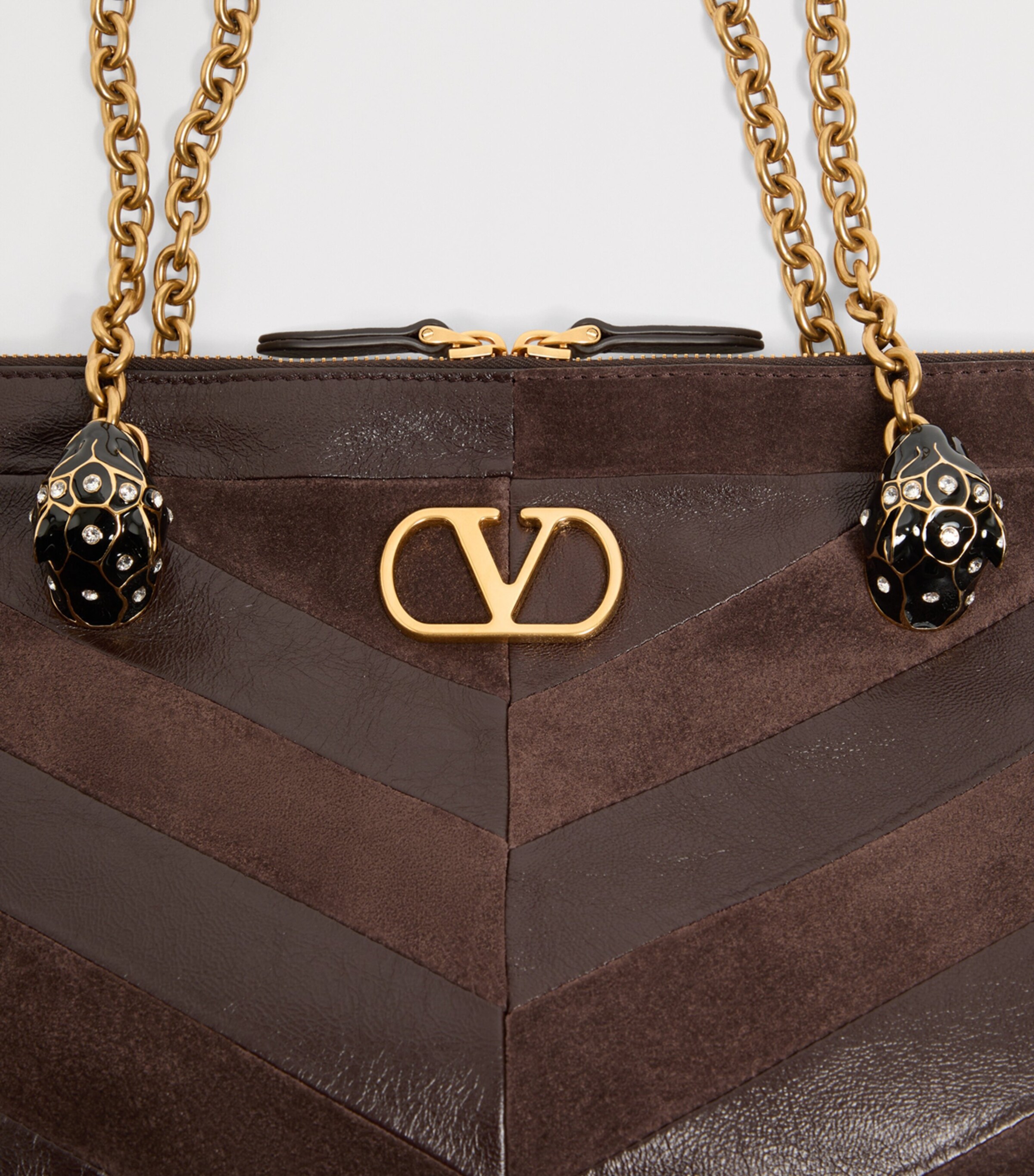 Valentino Garavani Womens Medium Leather Panthea Tote Bag Image 8