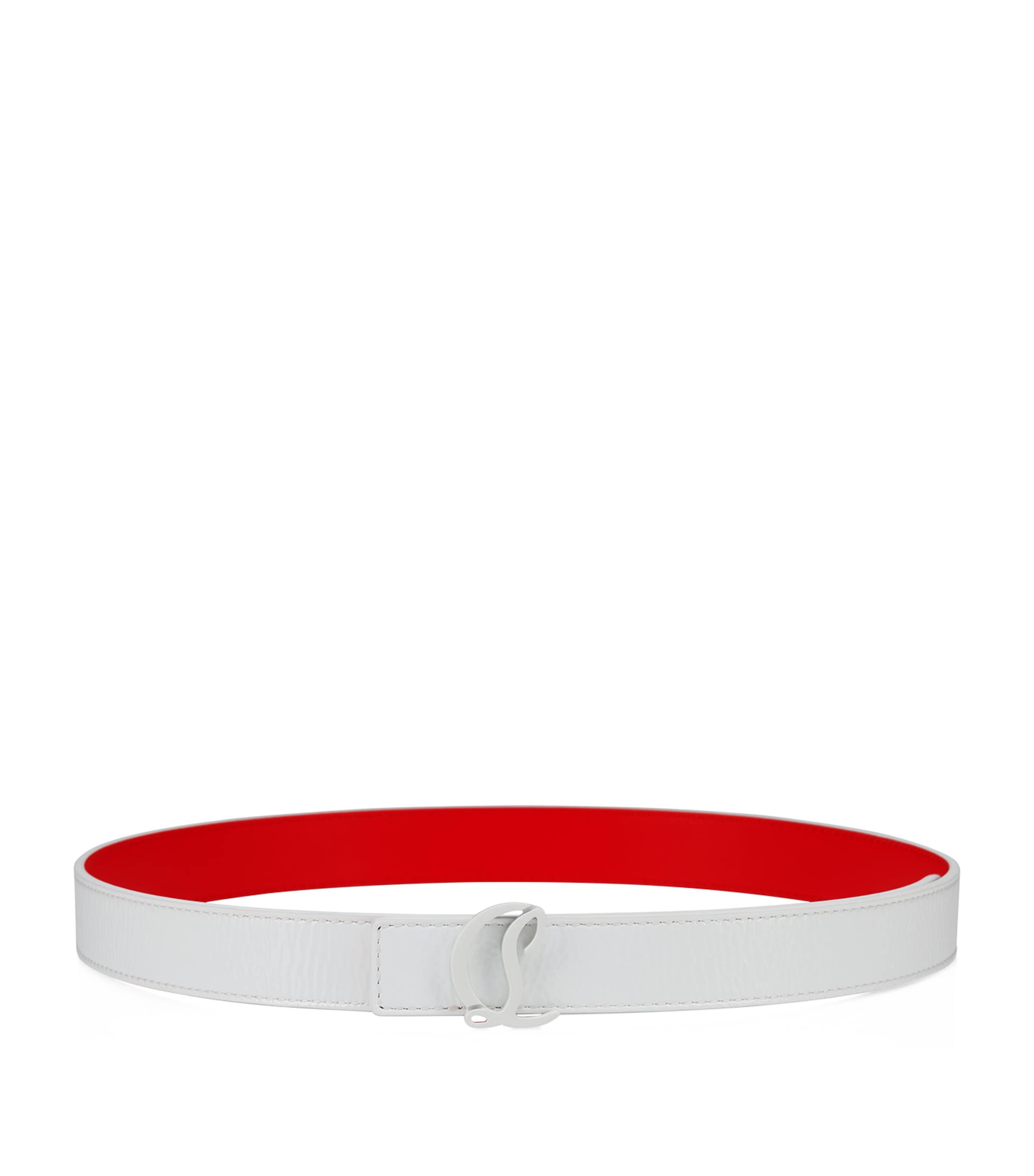Christian Louboutin Loubi54 Reversible Patent Leather Belt