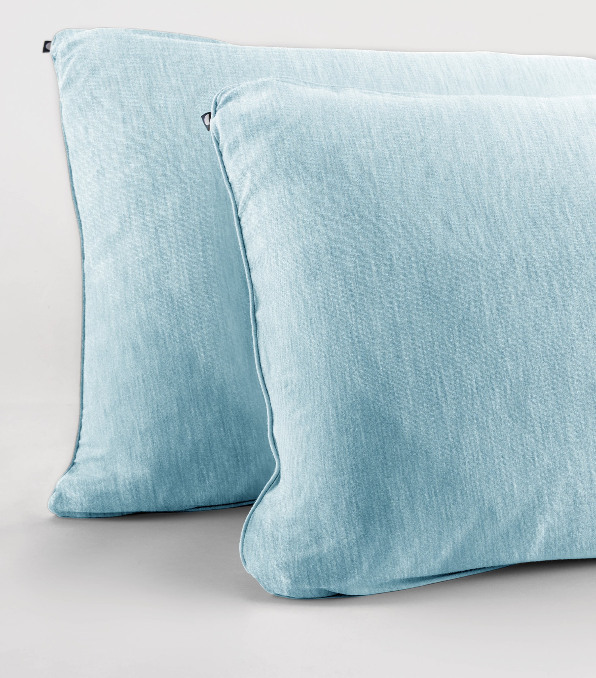 SHLEEP Merino-Bamboo Jersey Pillowcases (Set of 2) Cloudless Blue