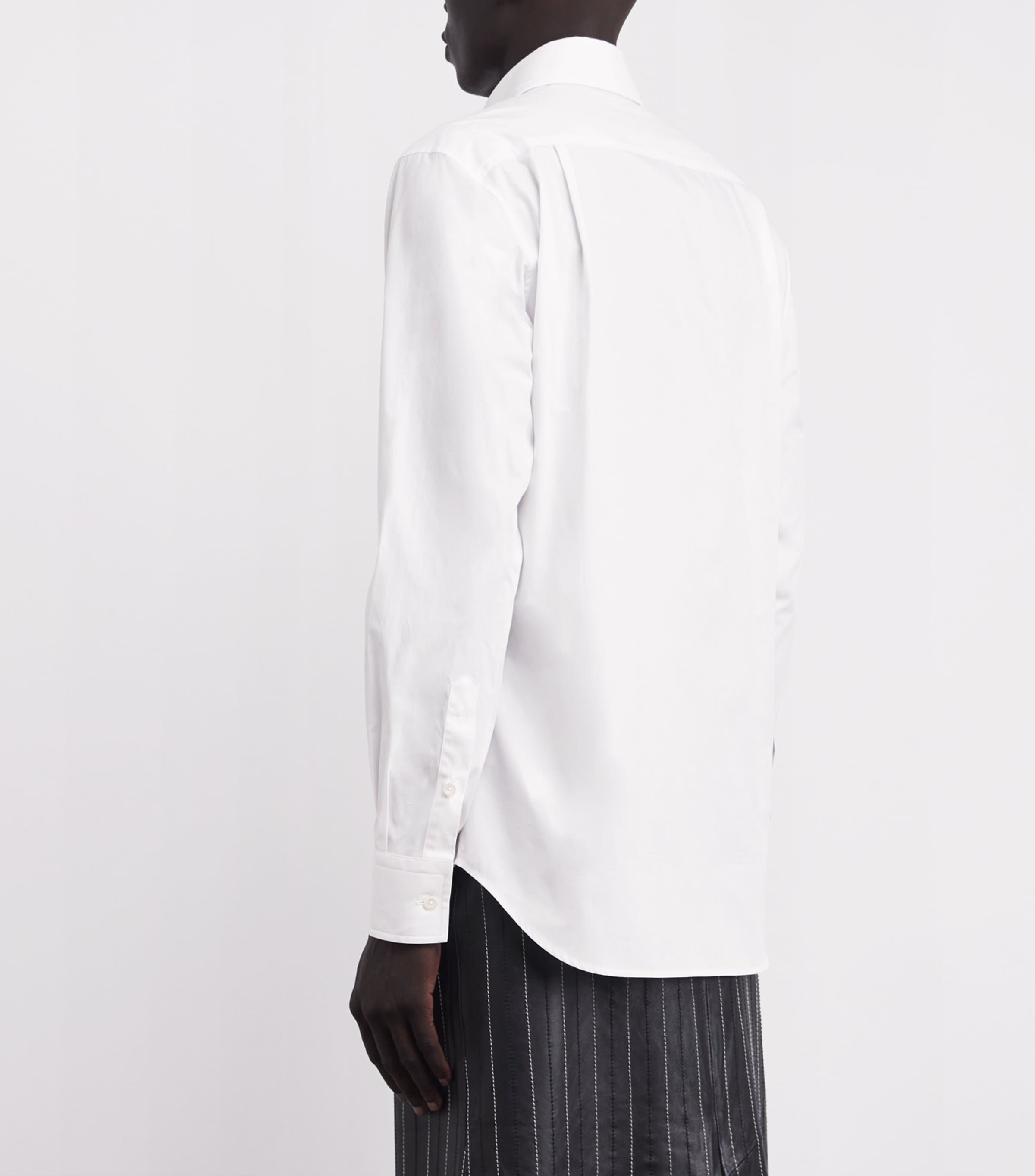 Cotton Tuxedo Shirt A401 WHITE Image 4