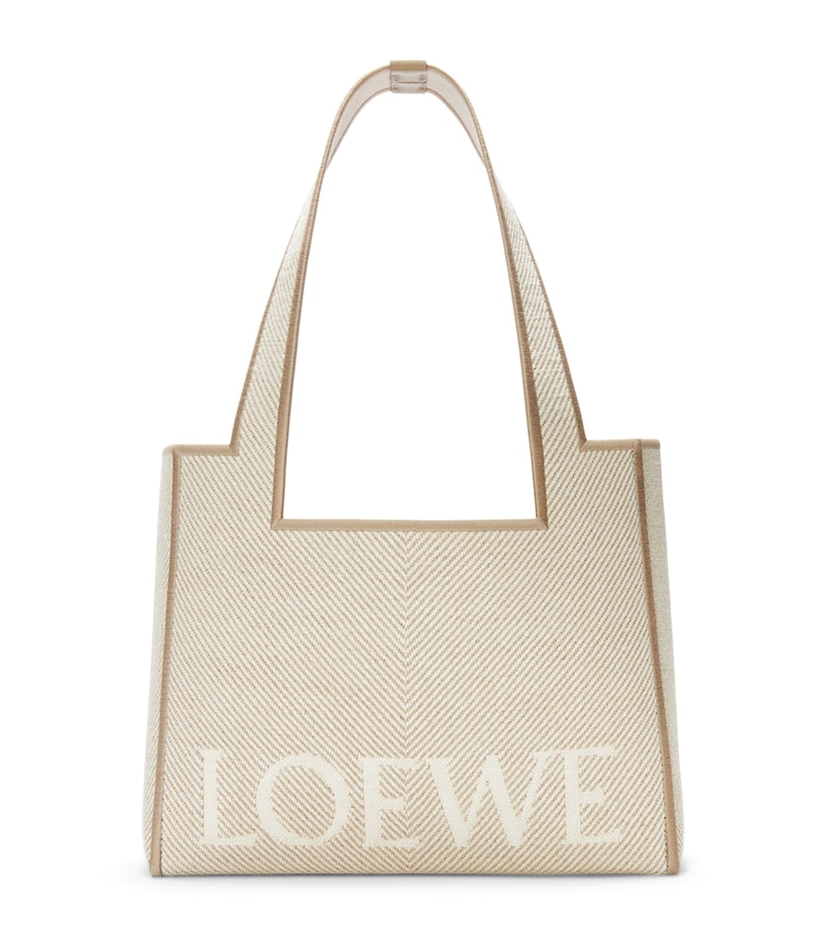Medium Canvas Font Tote Bag ECRU Image 1